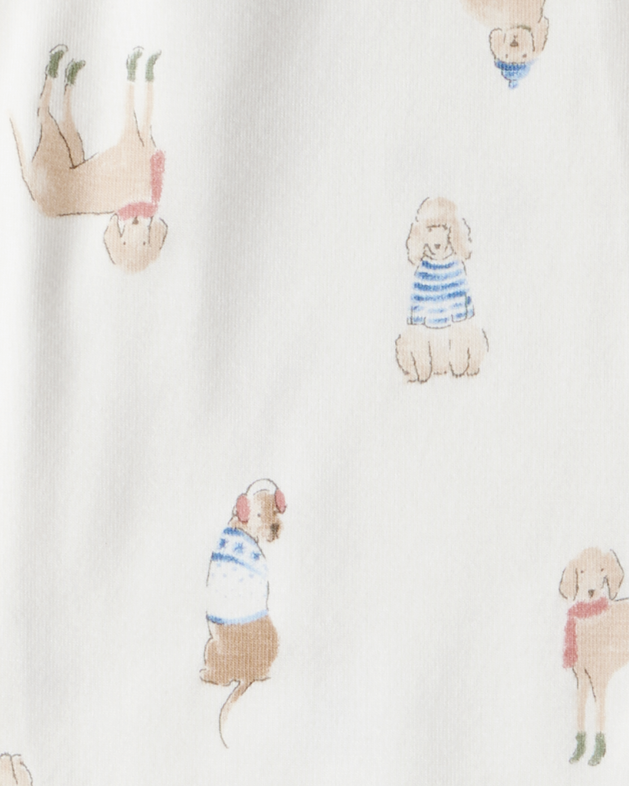 Baby Dog Loose Fit 1-Piece Pajamas - Cream