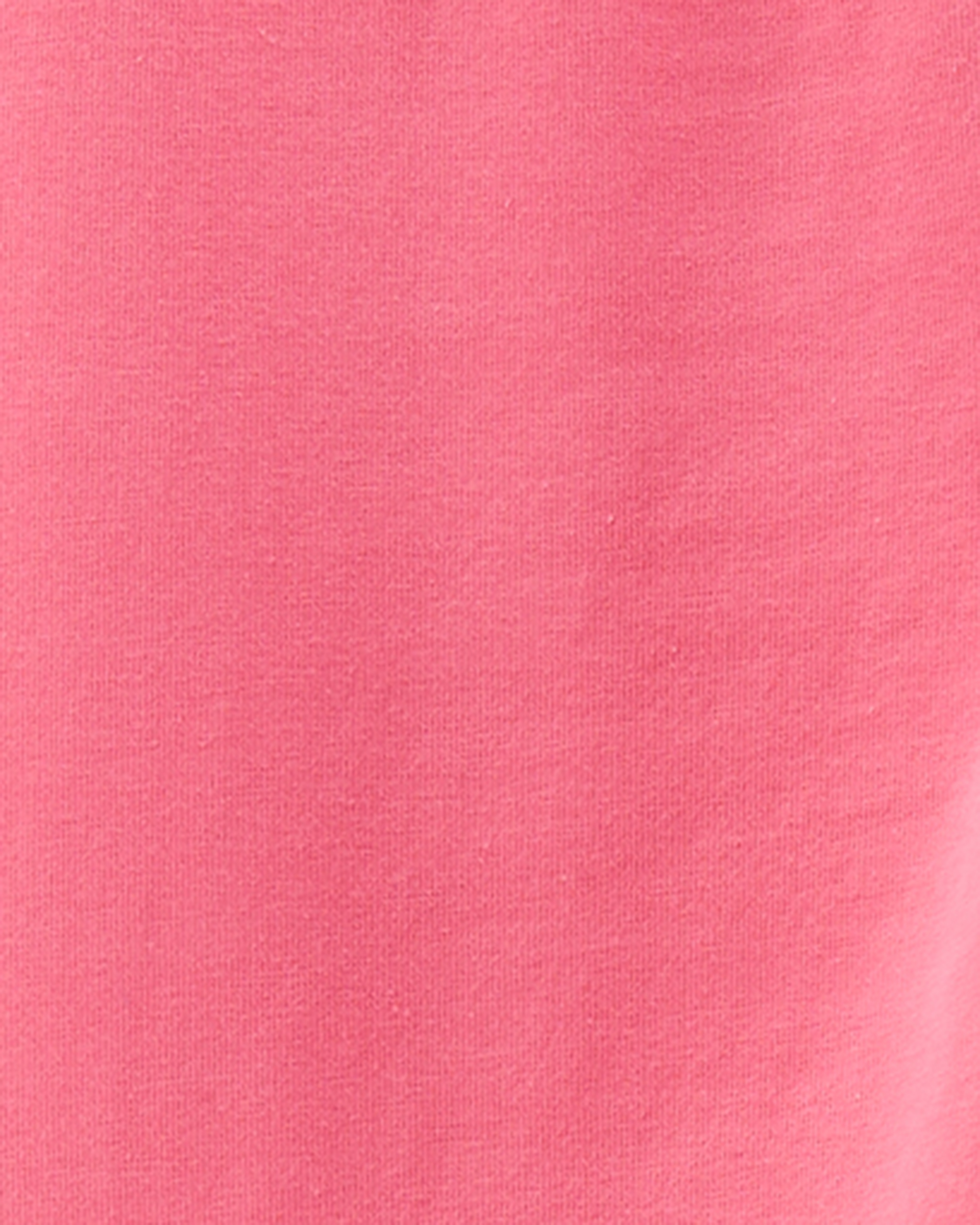 Girls Cotton Stretch Leggings - Pink