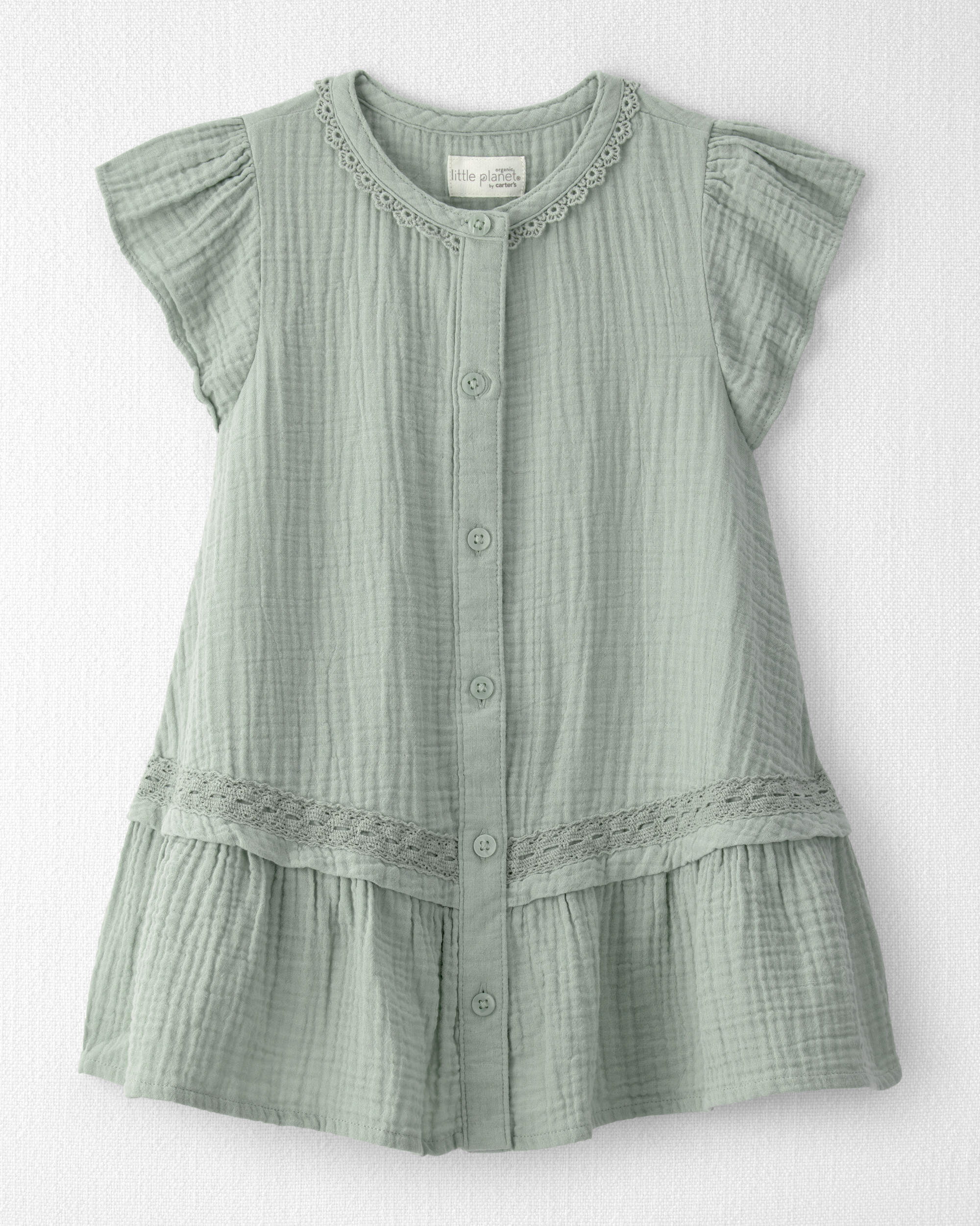 Toddler Girl Organic Cotton Gauze Dress