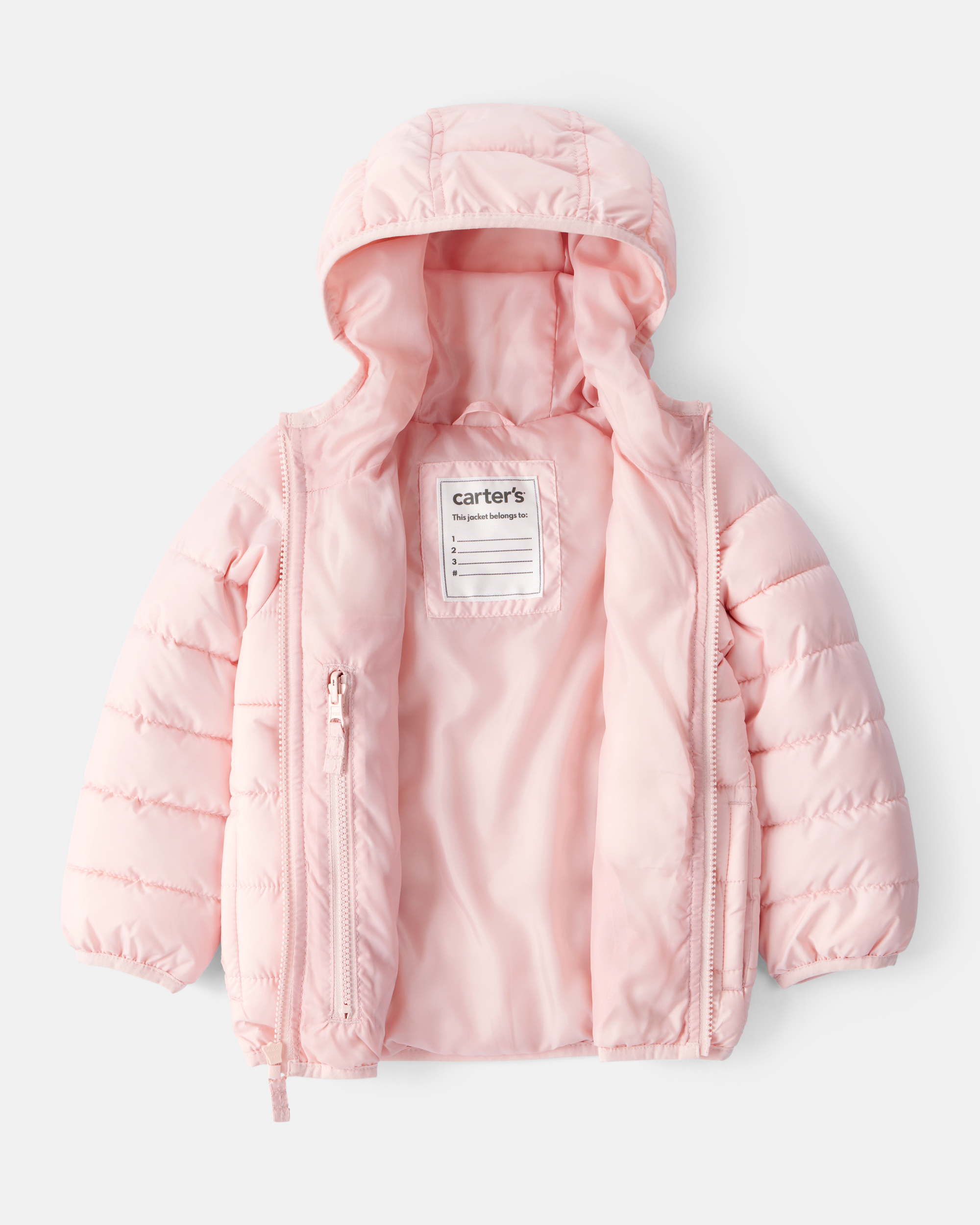 Toddler Hooded Puffer Jacket - Pink