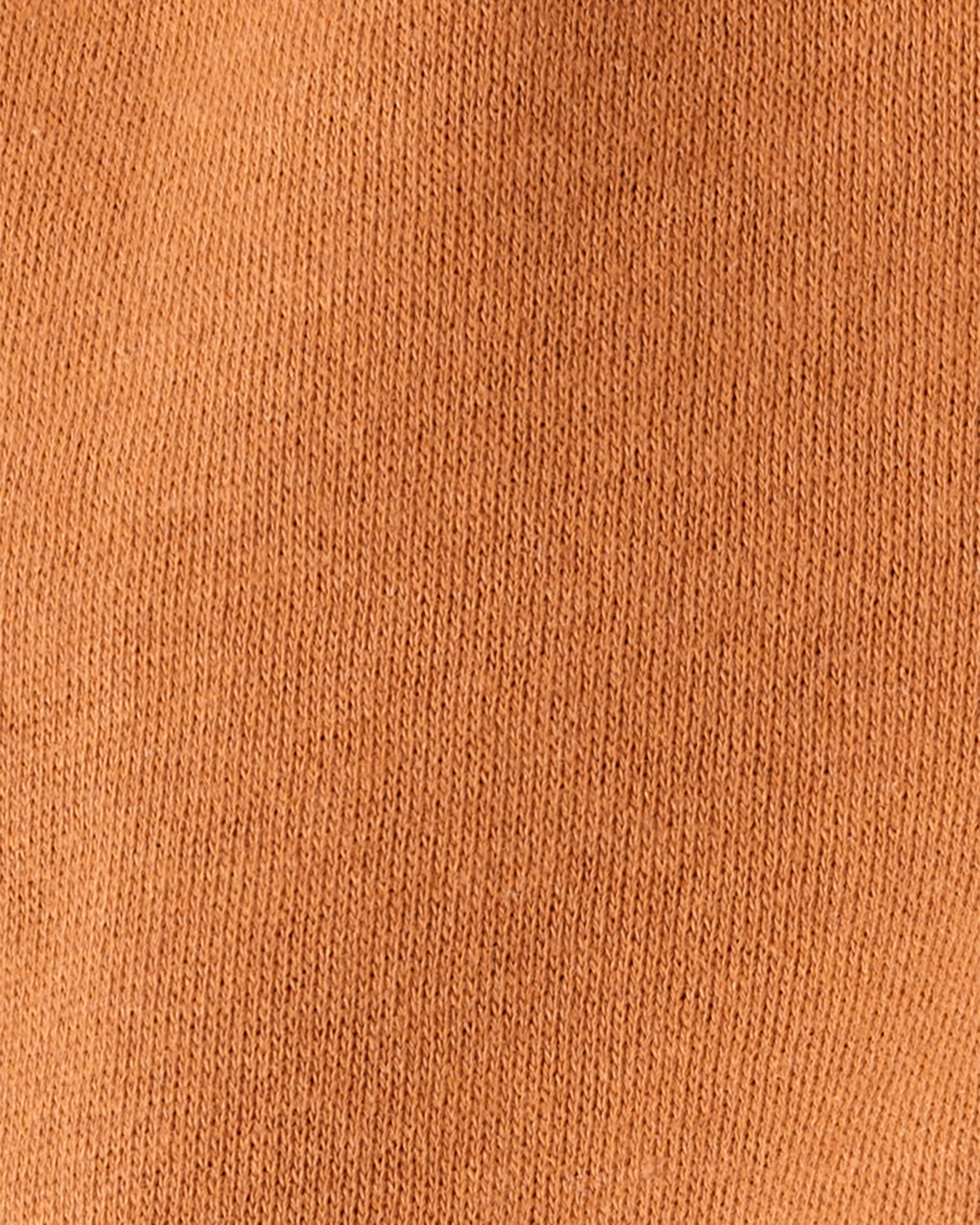 Baby Boy Solid Fleece Cotton Jogger - Brown