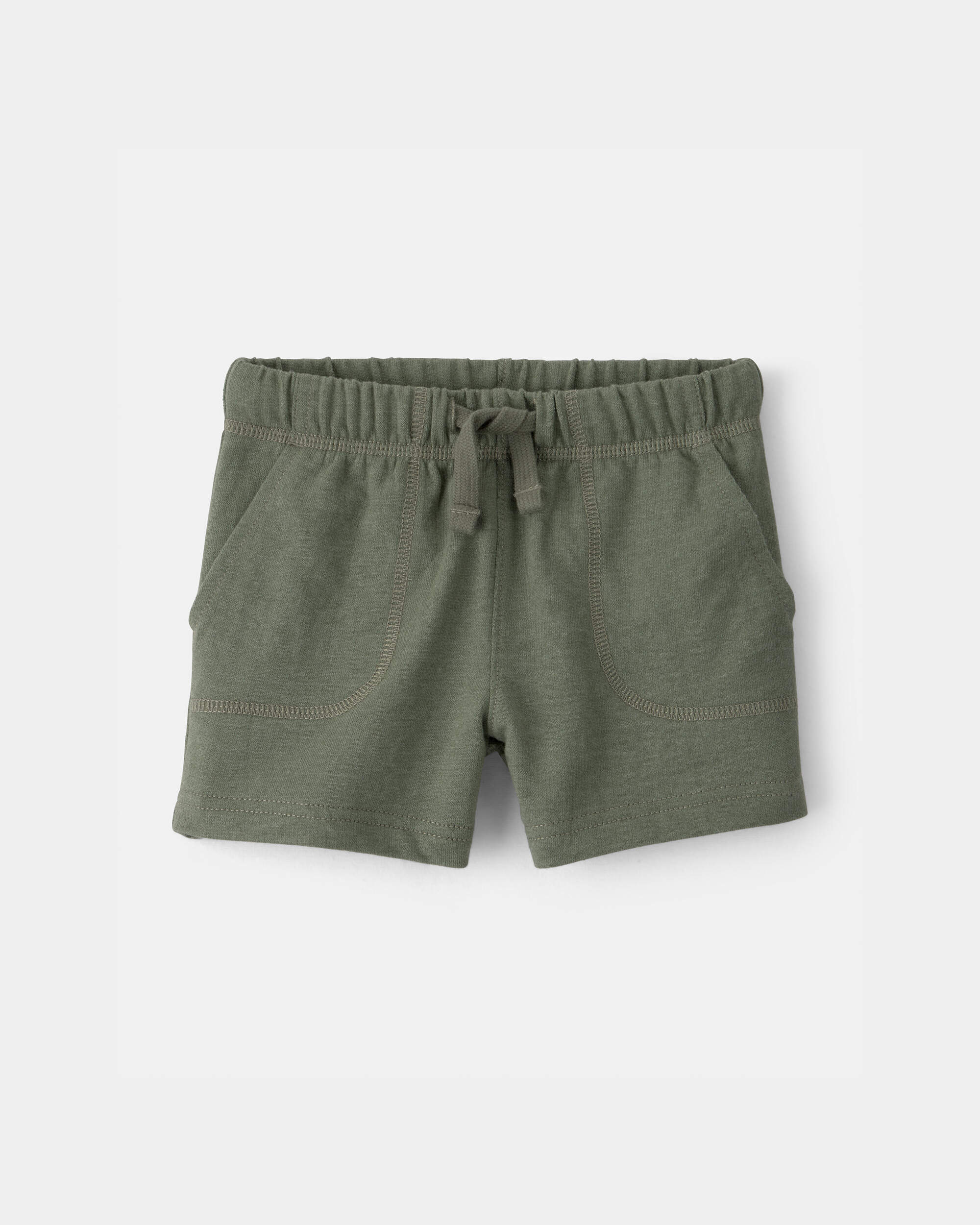 Baby Boy French Terry Shorts - Green