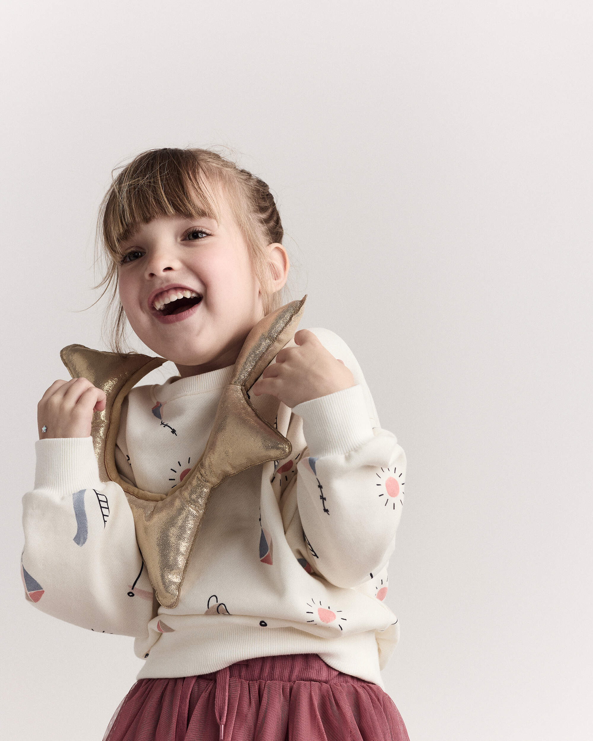 Toddler Star Glitter Headband - Gold