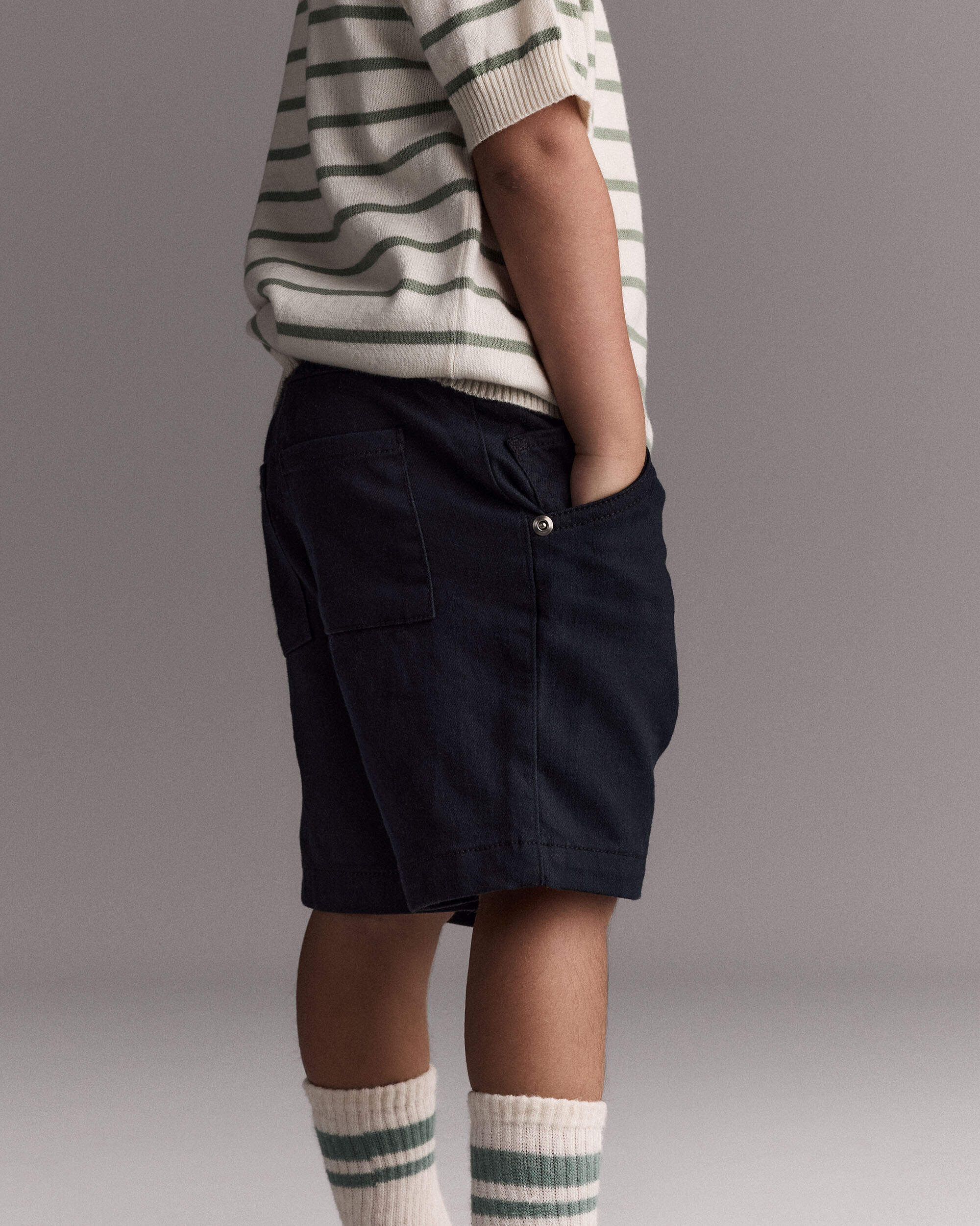 Toddler Boy Bermuda Short - Black