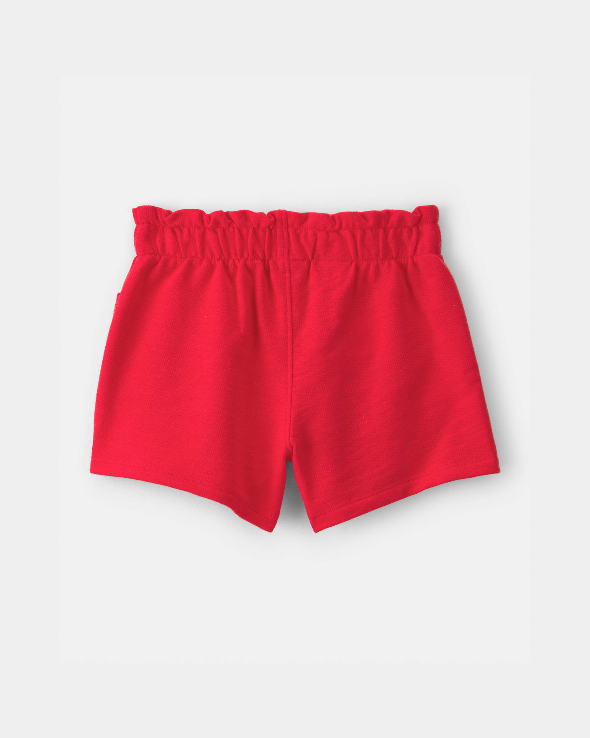 Toddler Girl French Terry Shorts - Red
