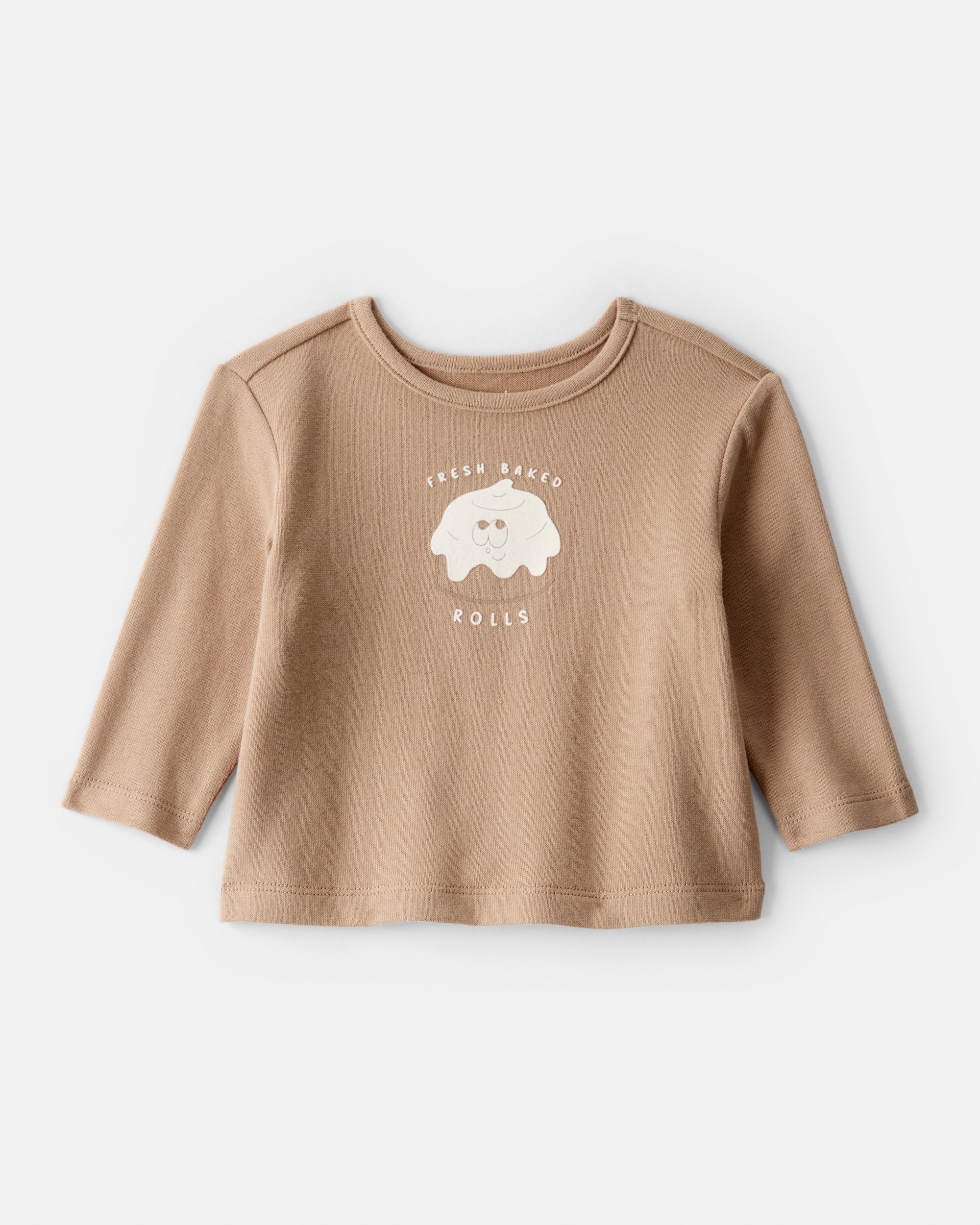 Baby Boy Baked Rolls Long-Sleeve Tee - Brown