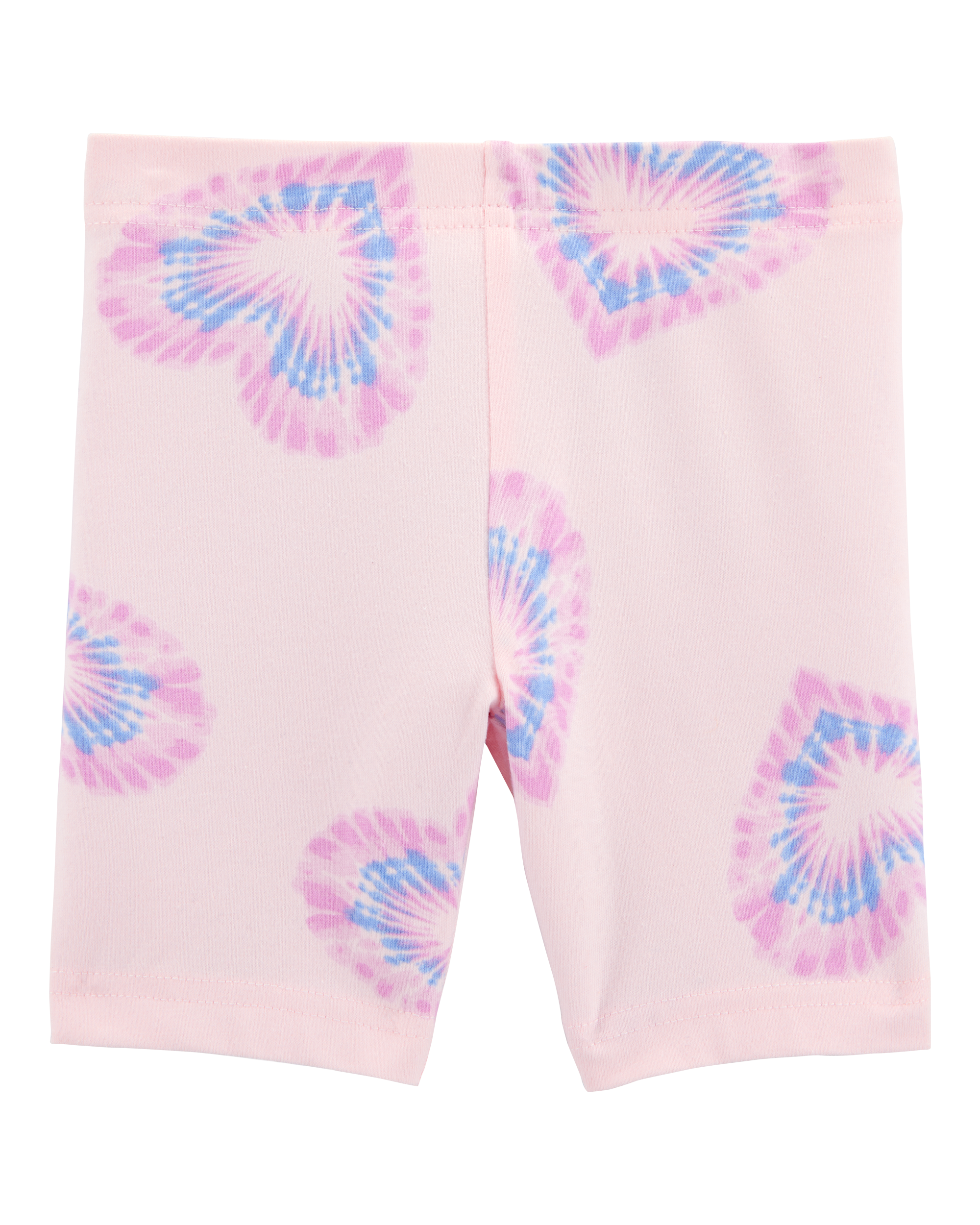 Baby Girl Heart Print Bike Shorts - Pink
