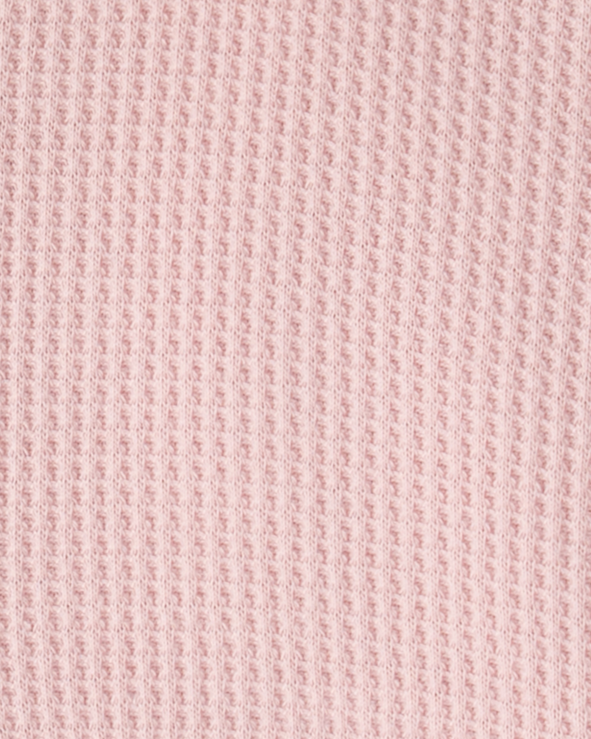 Toddler Girl Waffle Knit Hooded Jacket Made with Organic Cotton