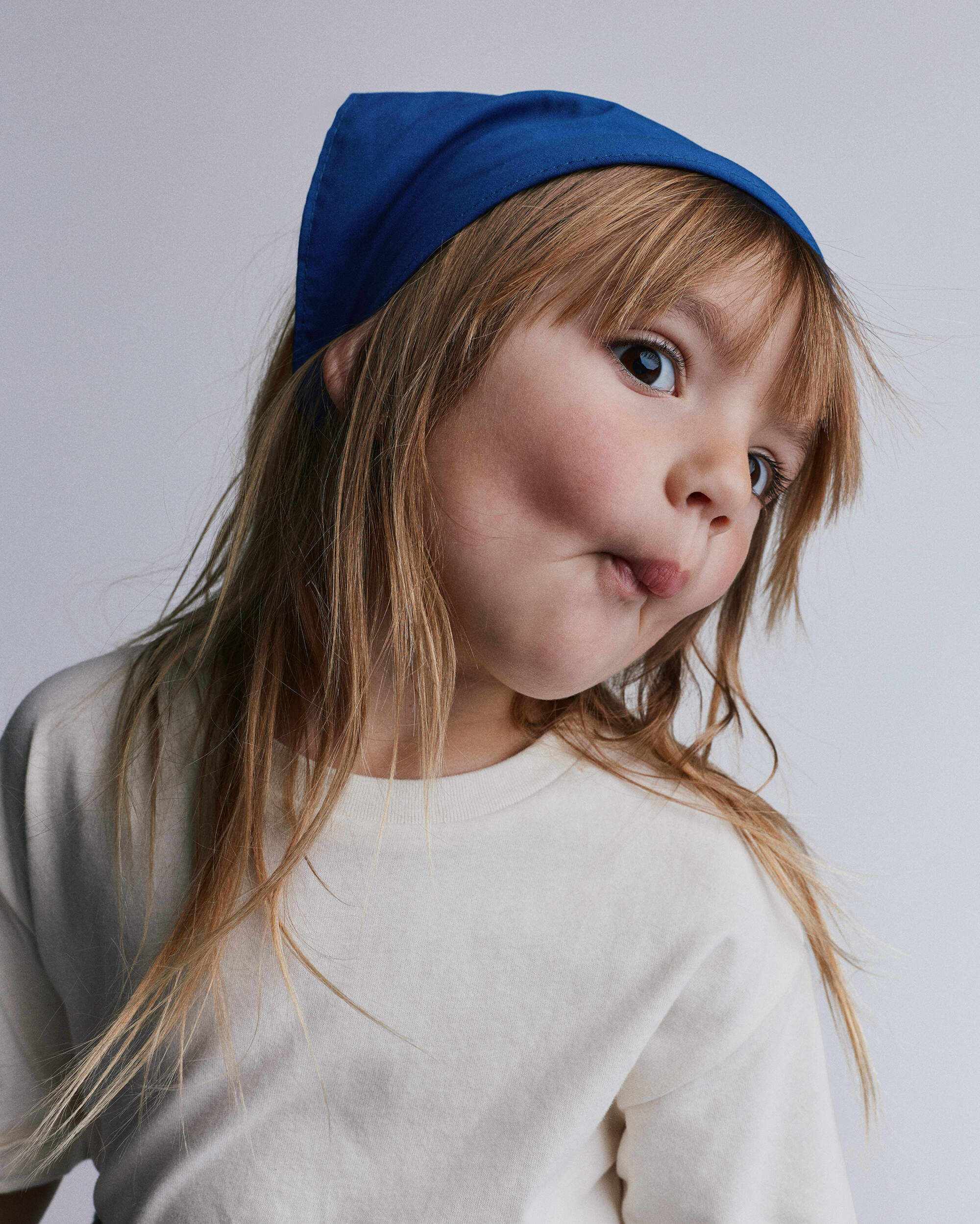 Toddler Rolled Cuff Tee - Cream
