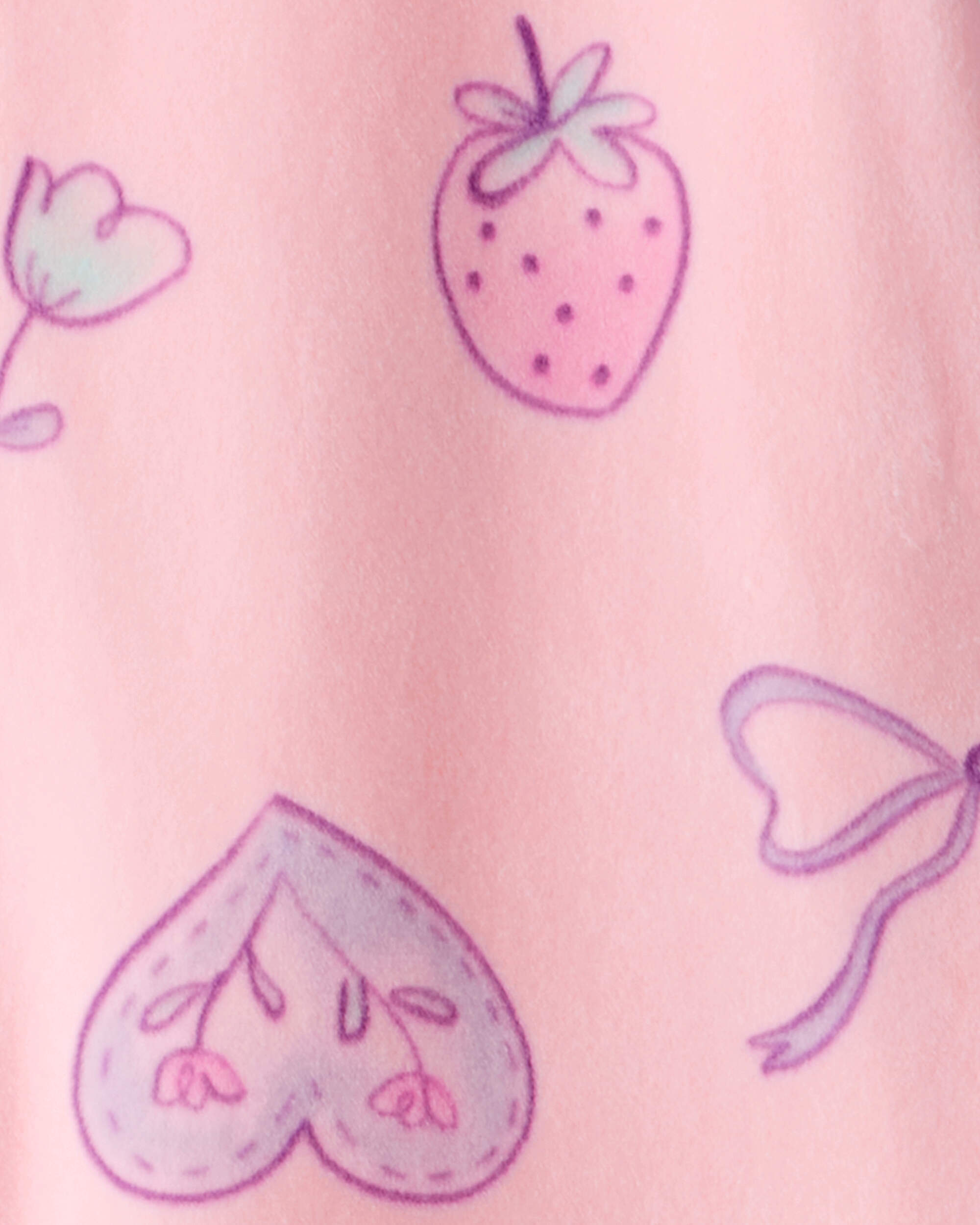 Toddler Girl Swan DreamPlush Snug Fit 1-Piece Pajamas - Pink