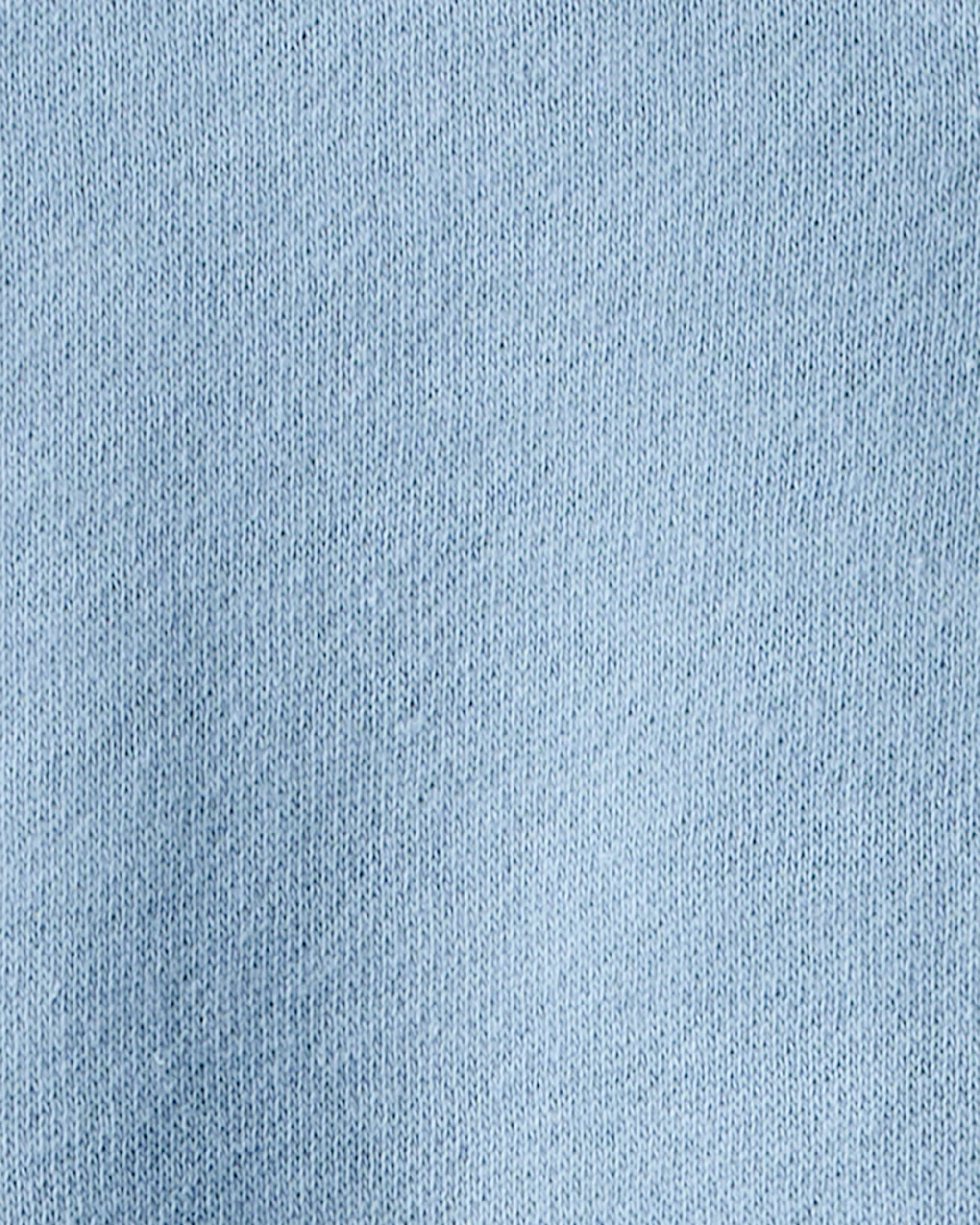 Baby Boy Solid Fleece Long-Sleeve Sweatshirt - Blue