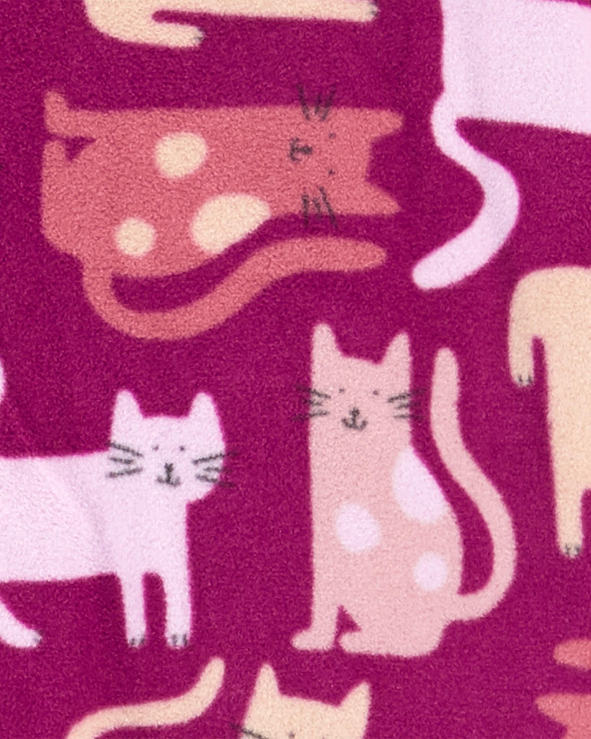 Fleece cheap cat pajamas
