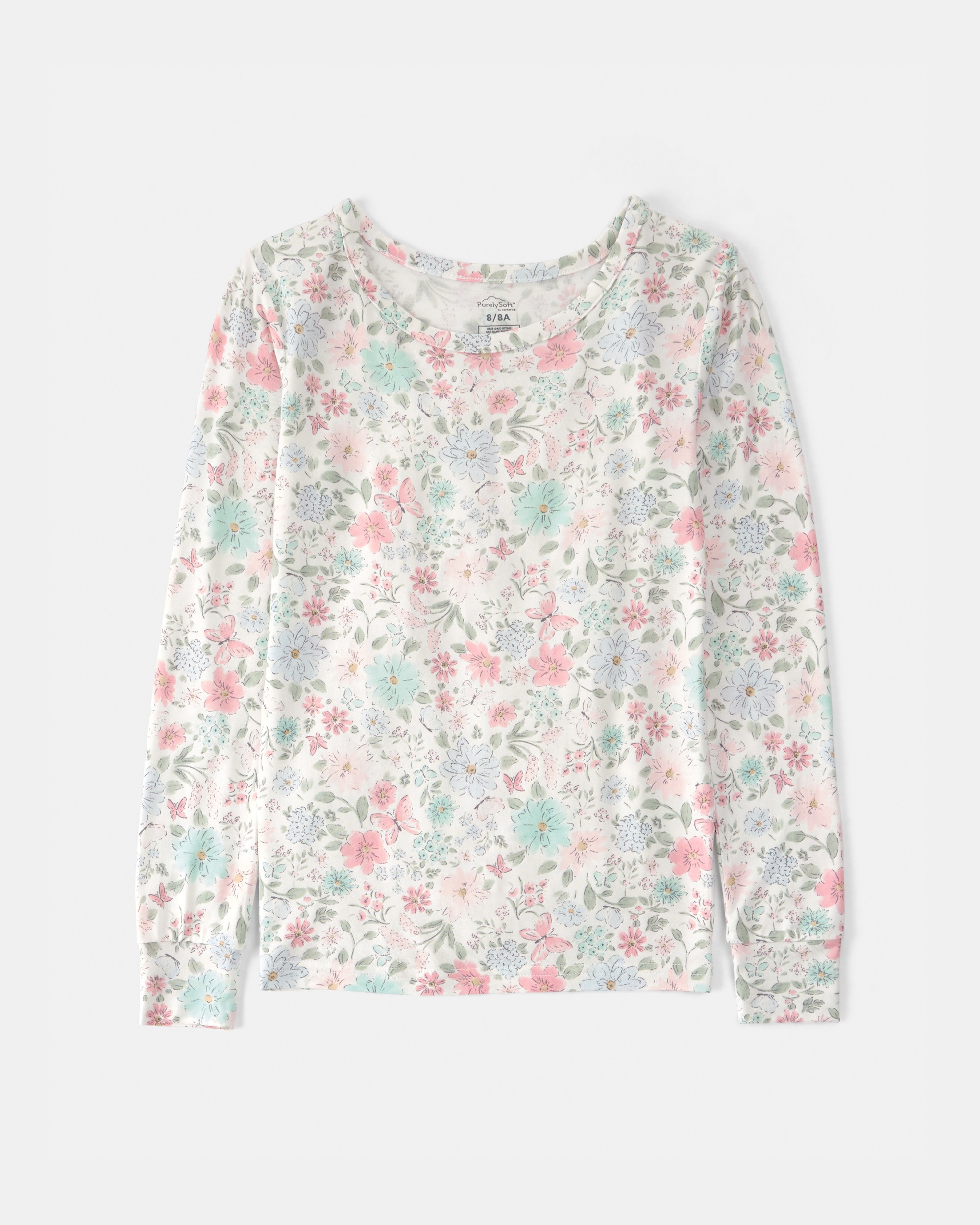 Girls Butterfly Garden PurelySoft 2-Piece Pyjama Set