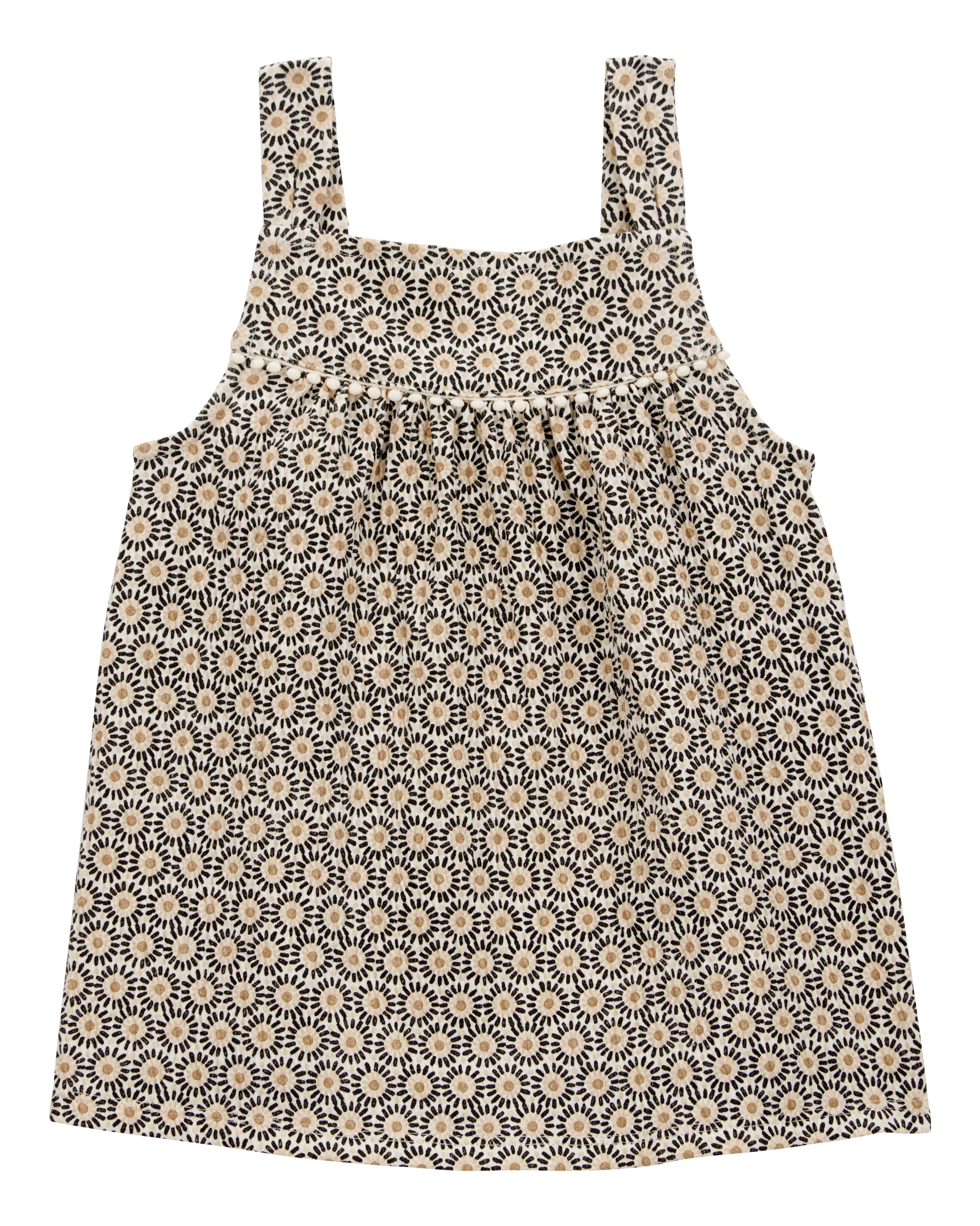 Toddler Floral Crinkle Jersey Tank