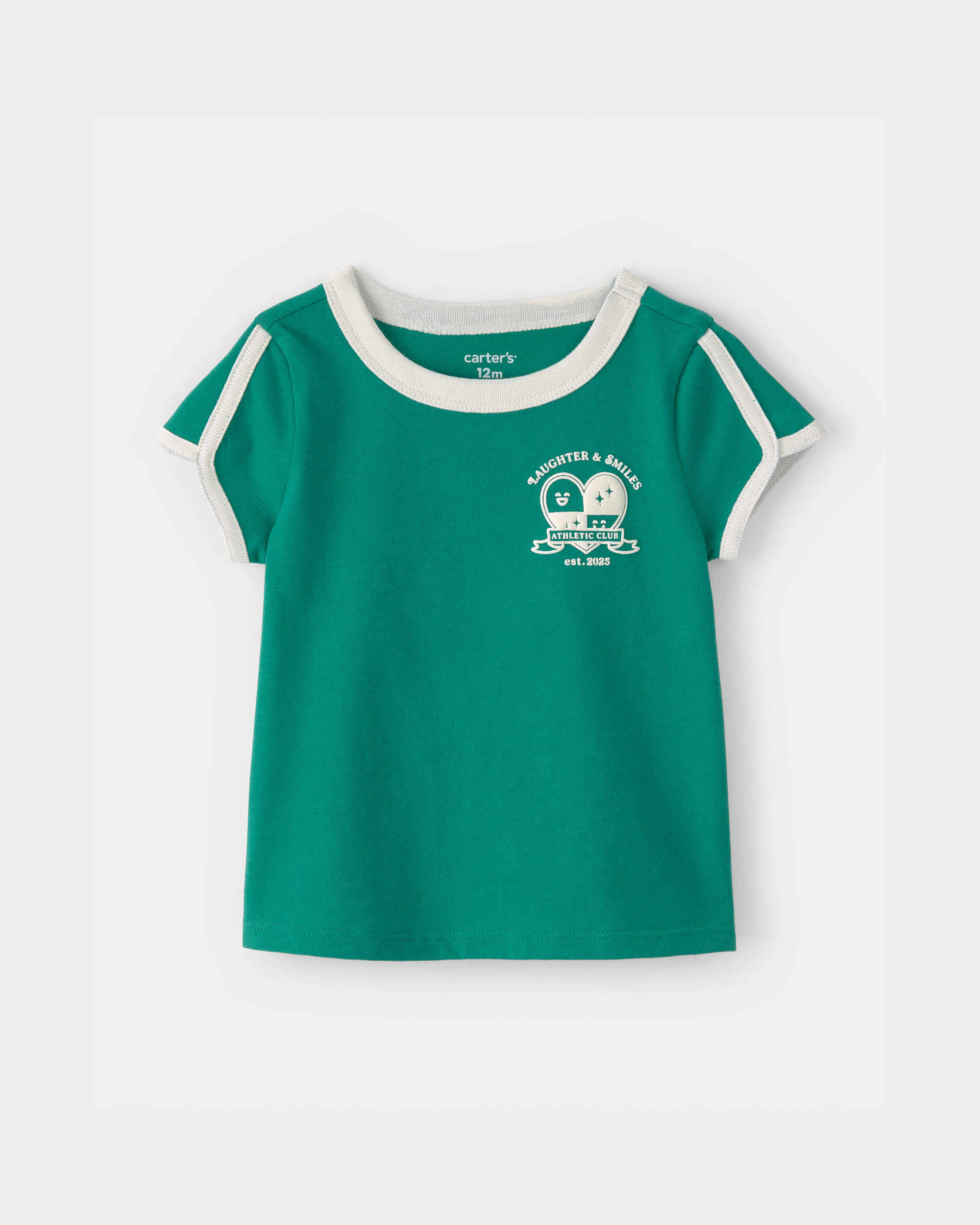 Baby Girl 'Laughter & Smiles' Top - Green