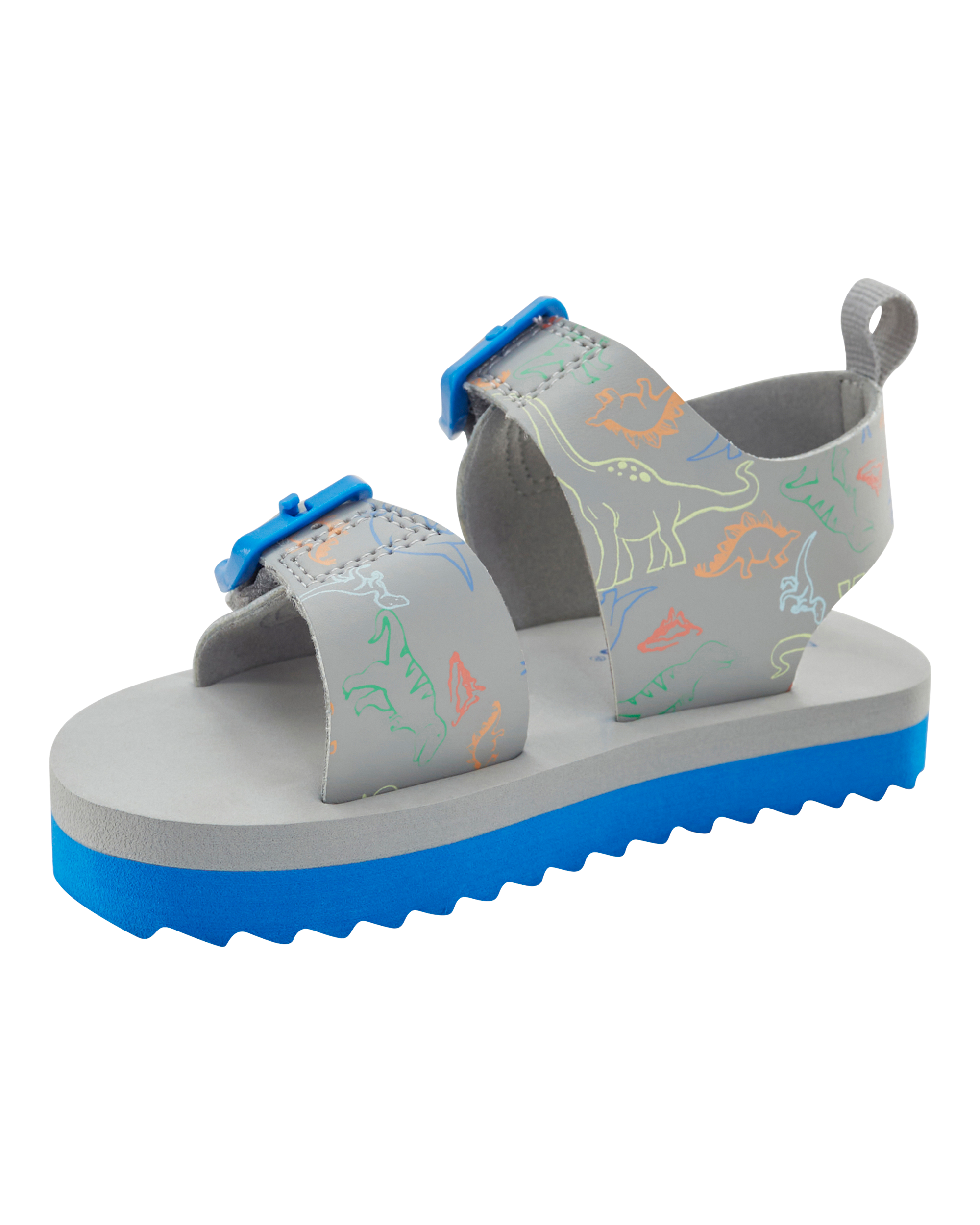 Toddler Strappy Casual Sandals - Grey/Blue