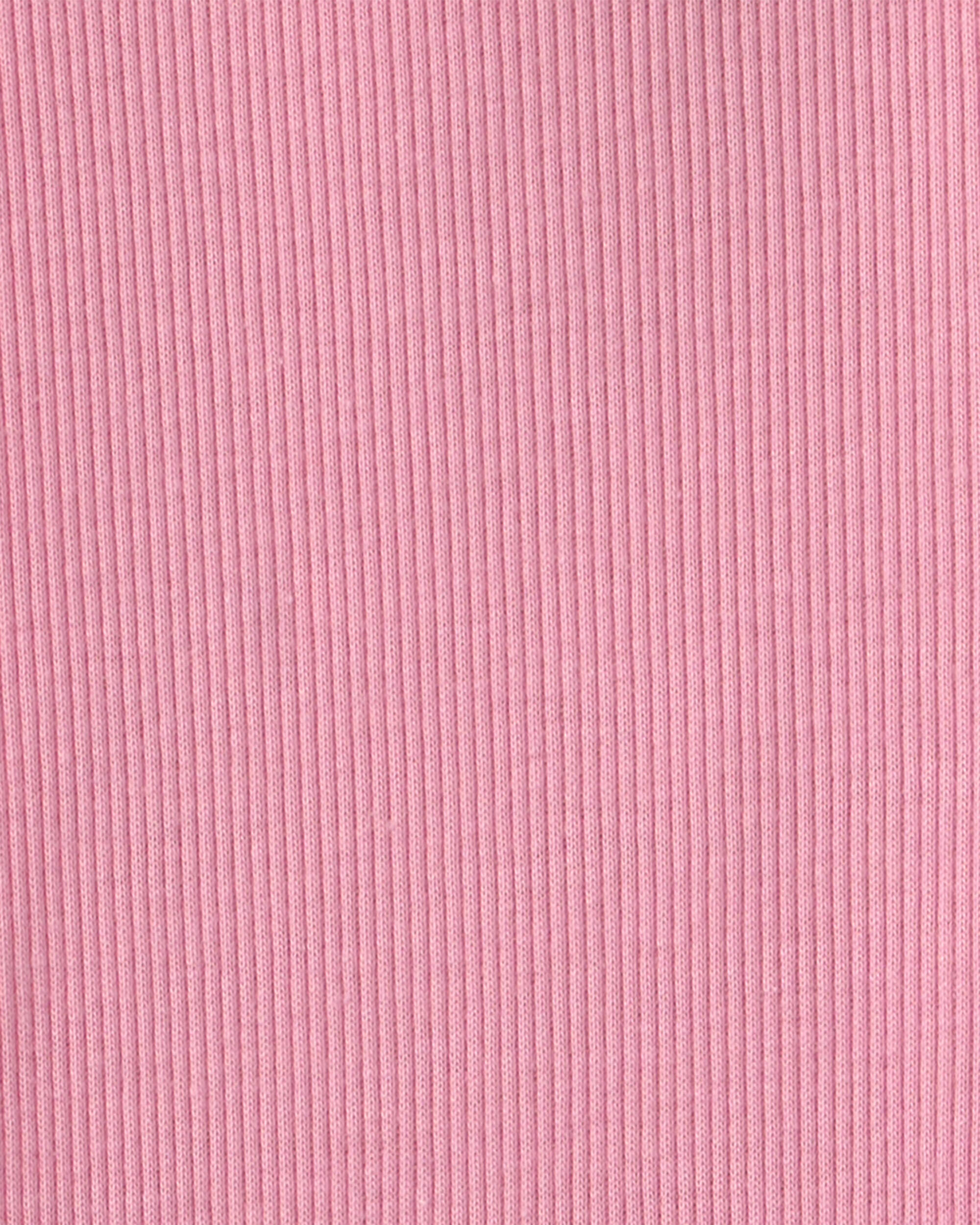Toddler Girl 2-Piece Cherry Fleece Long-Sleeve Top & Pant Set - Pink