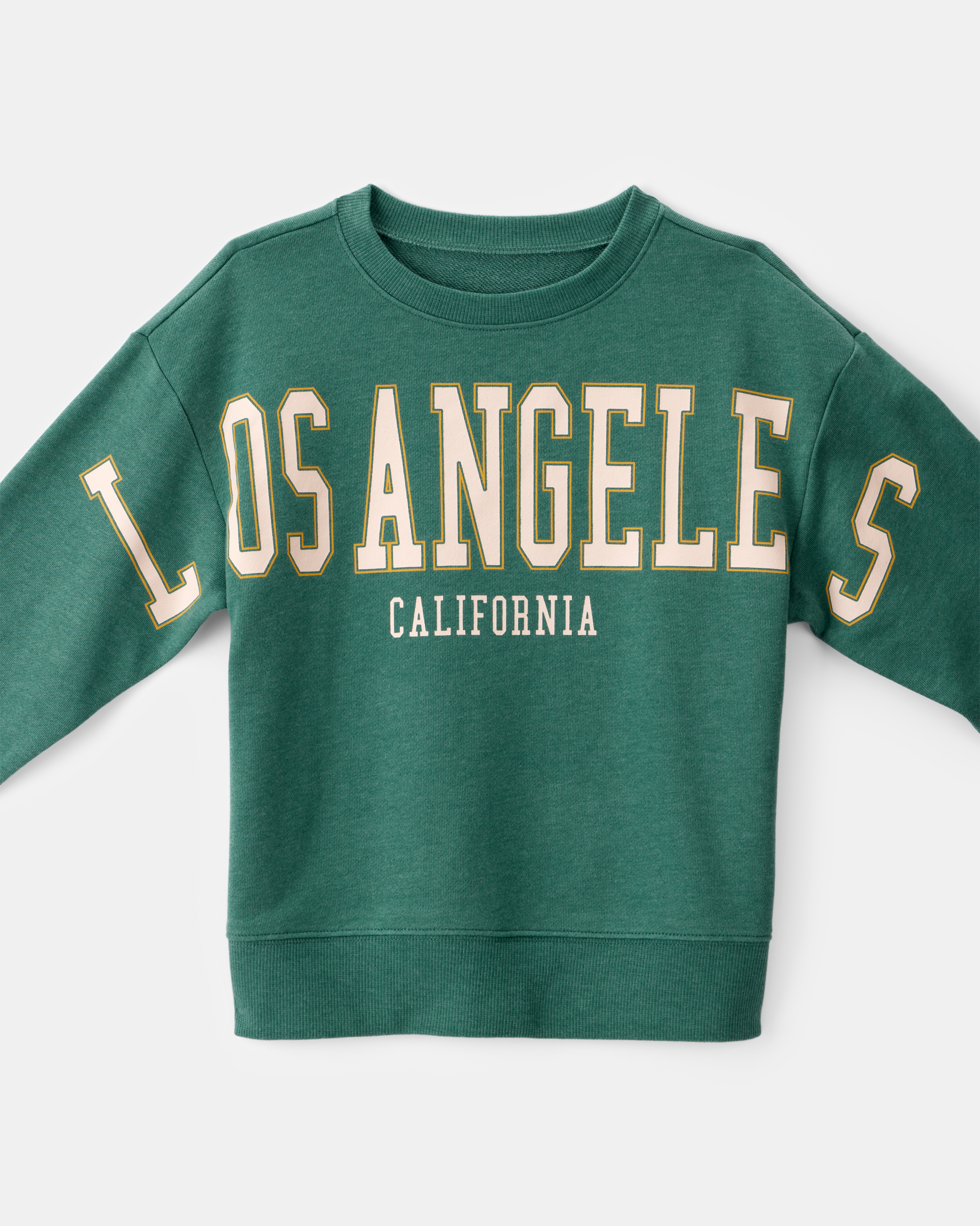Boys Los Angeles French Terry Pullover Sweatshirt - Green