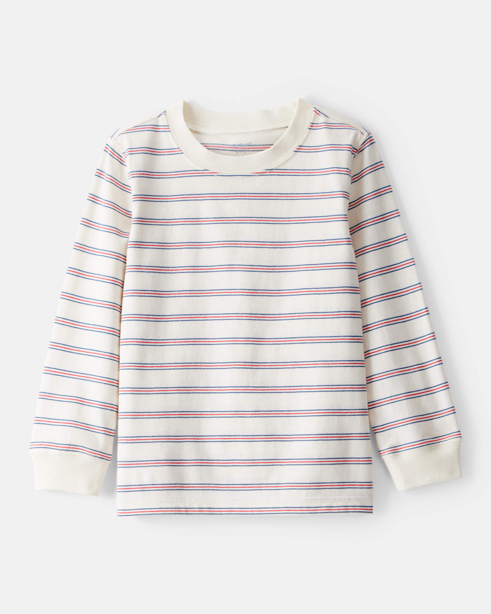 Toddler Boy Striped Long-Sleeve Tee - Cream