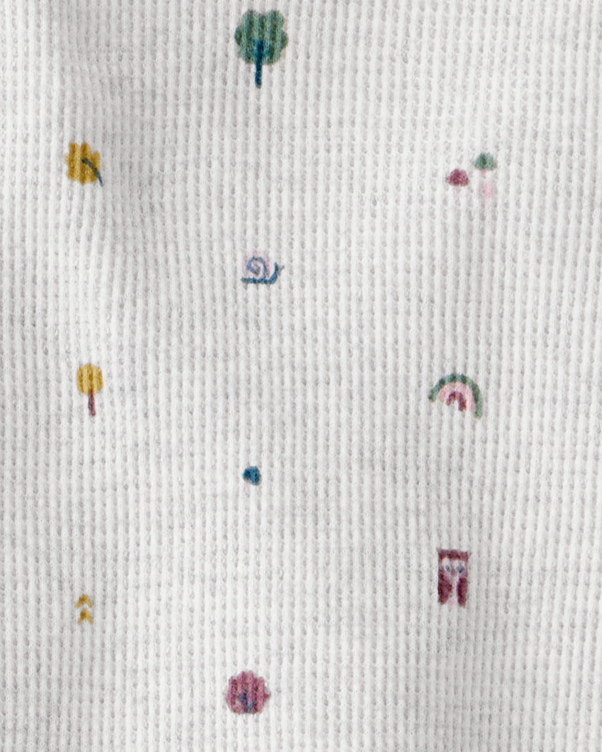 Baby 2-Piece Organic Cotton Waffle Knit Set Icon Print