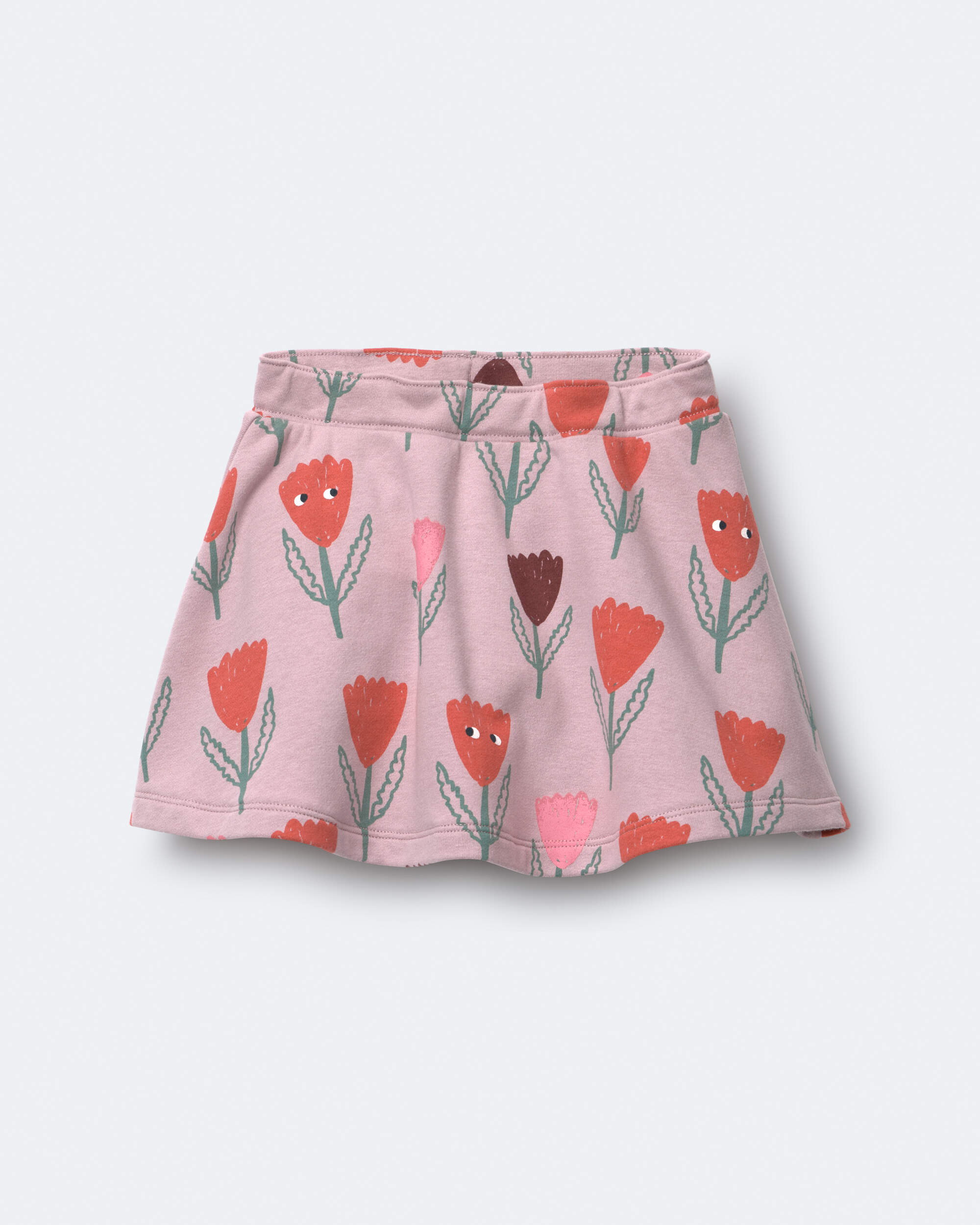 Toddler Girl Skirt Tulip Print - Mauve