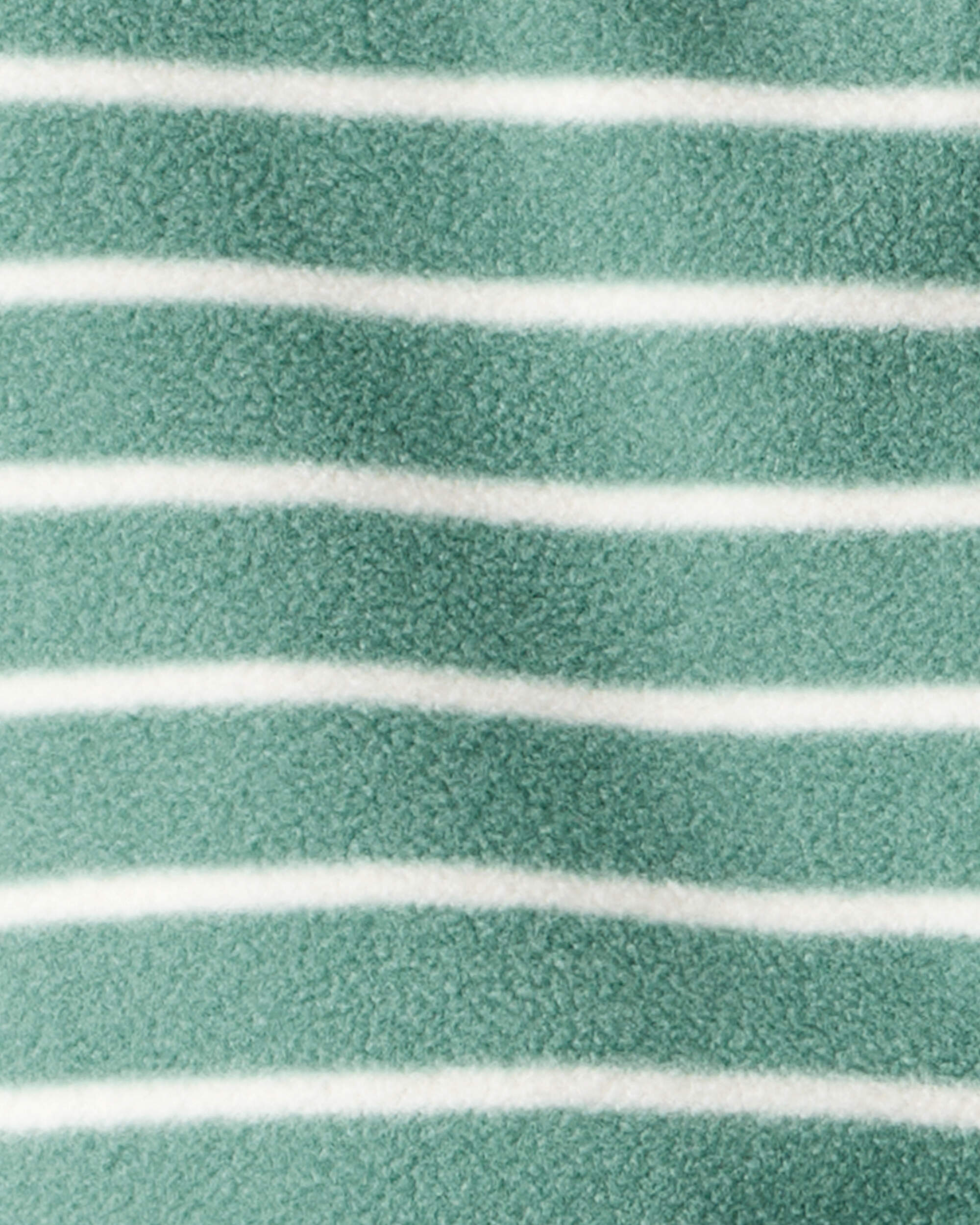 Baby Boy 3-Piece Construction Striped Print Hooded Zip-Up Jacket, Bodysuit & Pant Set - Green