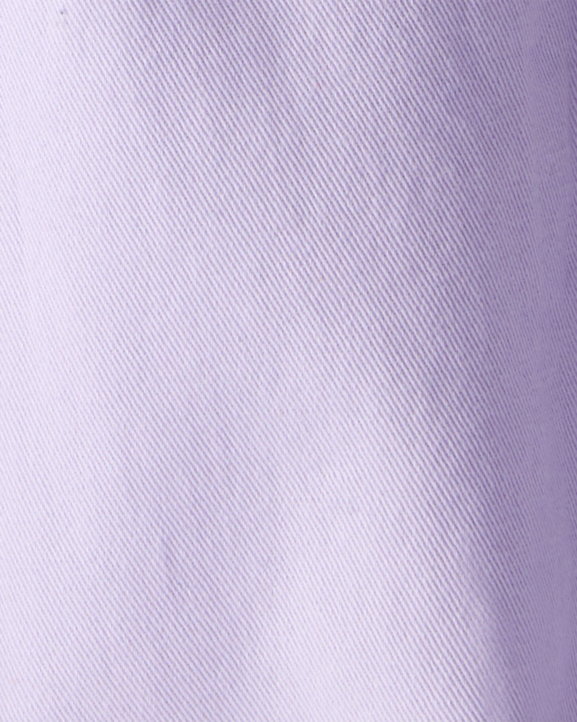 Toddler Girl Cotton Cargo Joggers - Purple