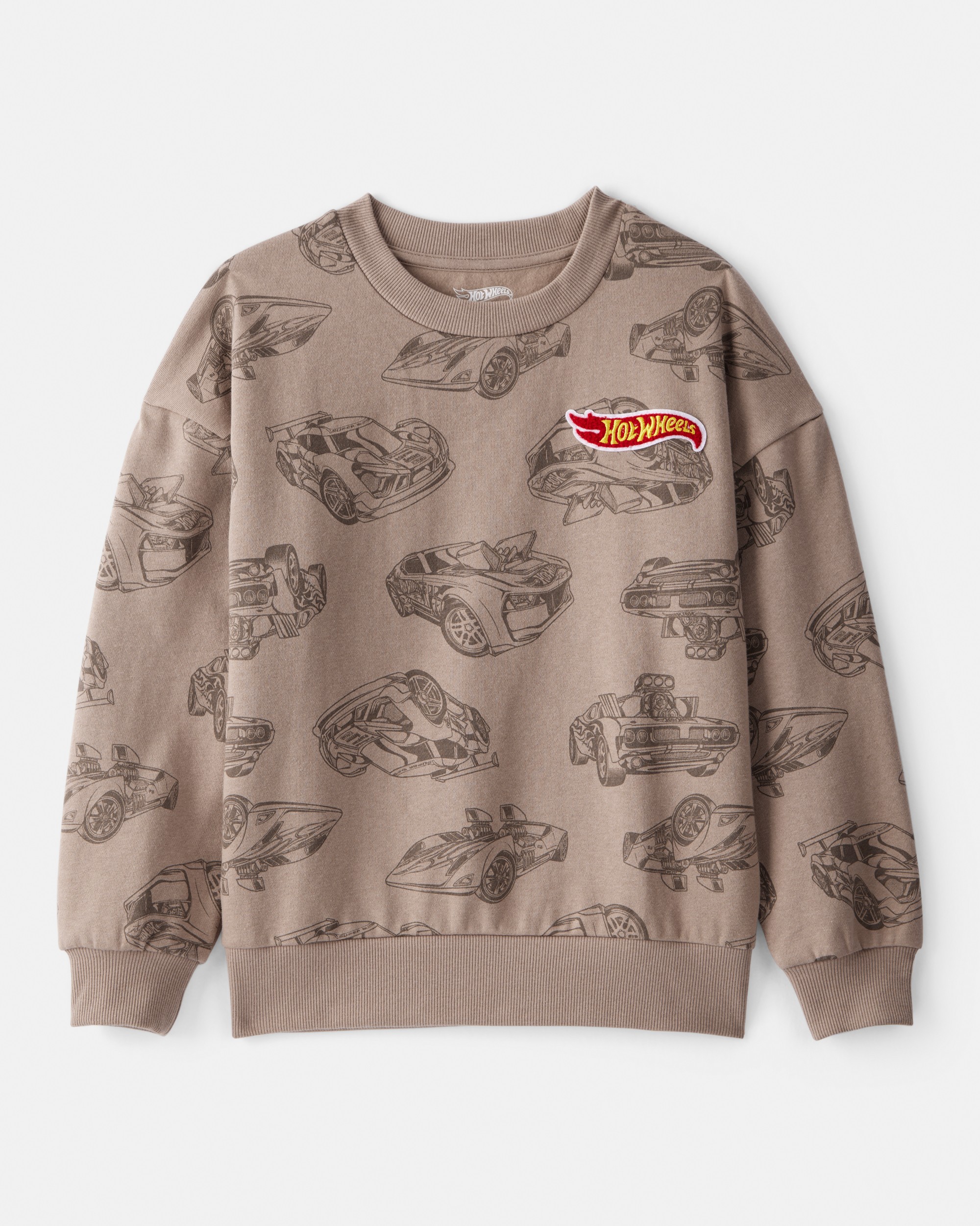 Boys Hot Wheels™ Pullover Sweatshirt - Brown