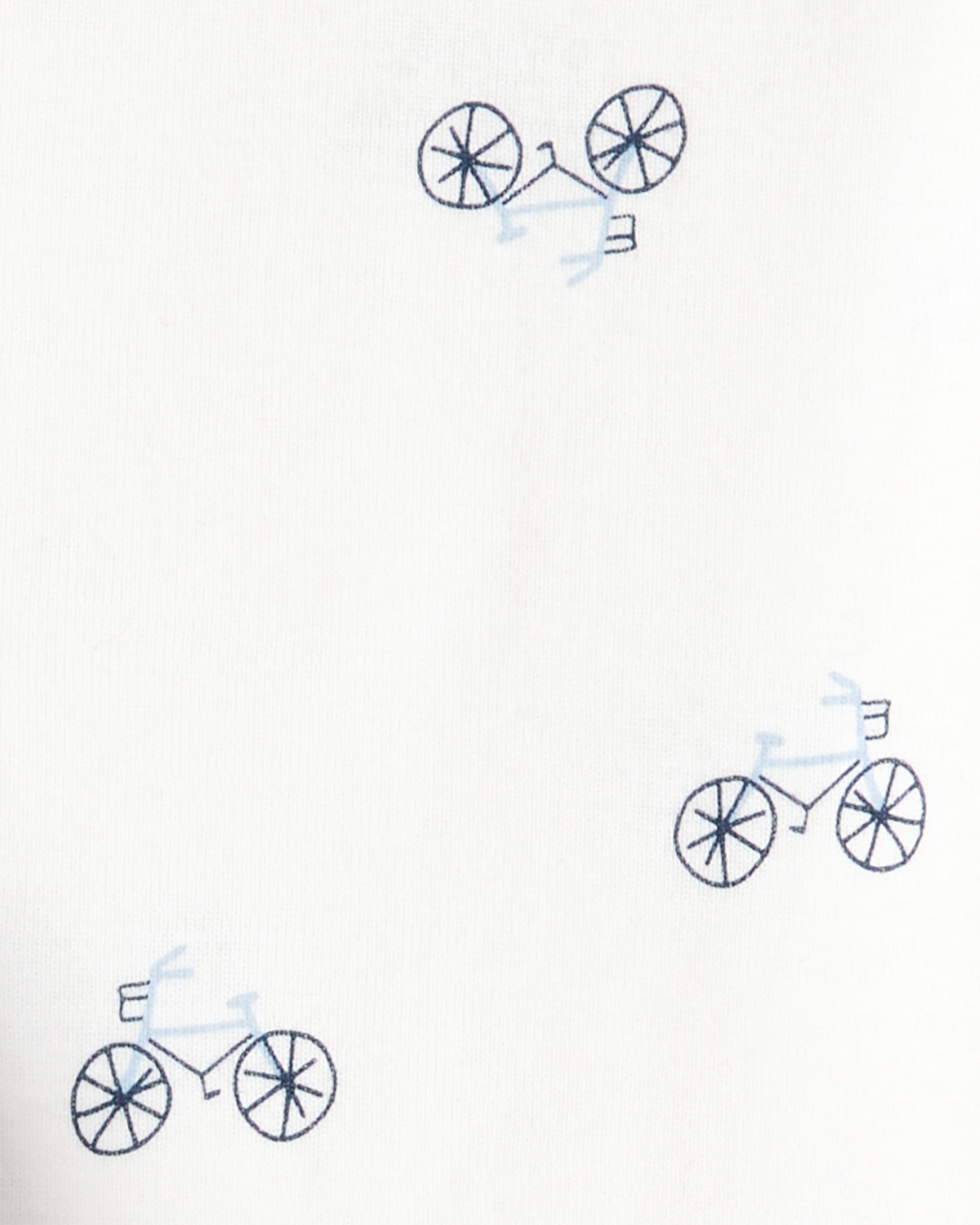 Baby Boy 3-Piece Bicycle Quilted Jacket Outfit Set - Navy