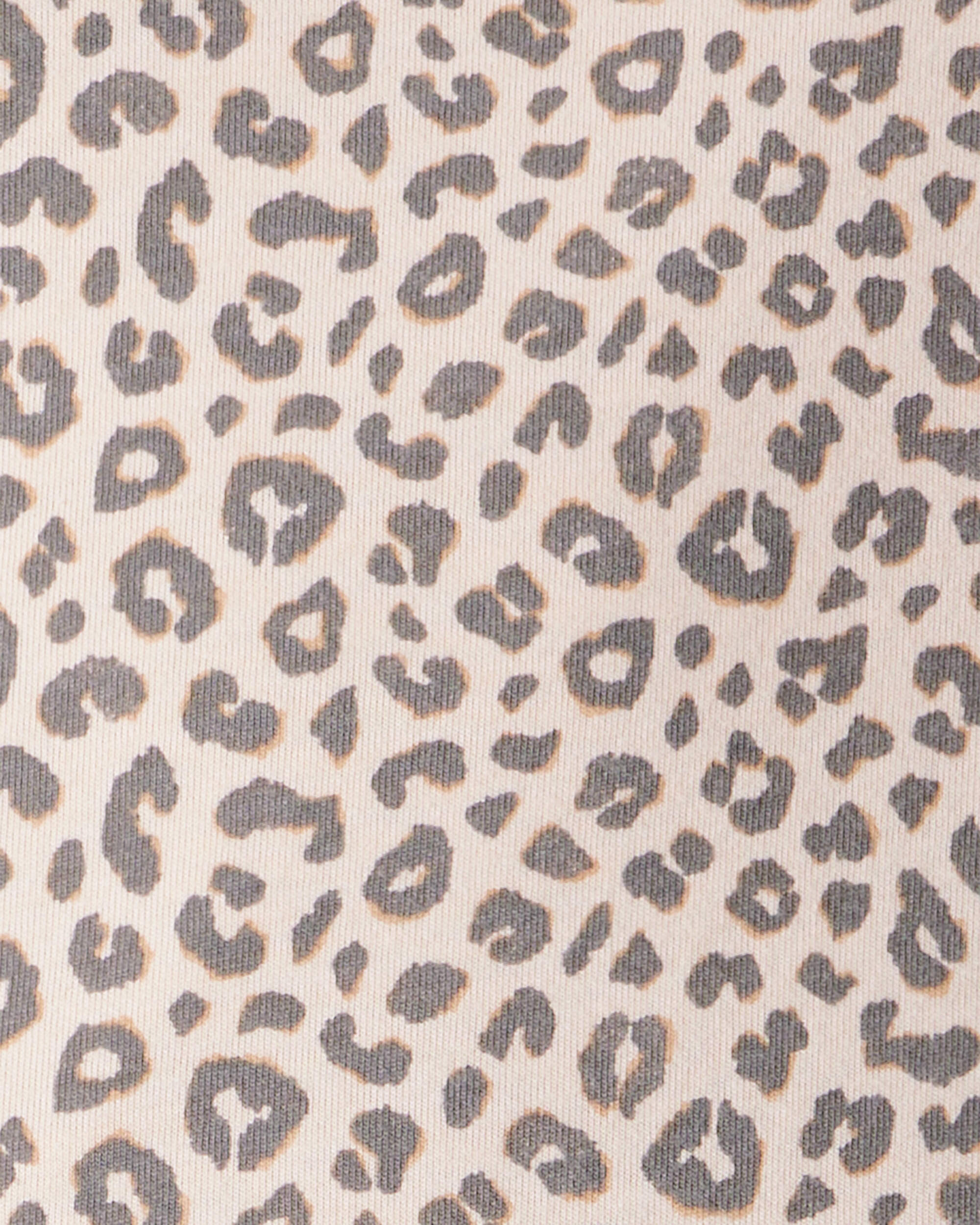 Toddler Girl Leopard Print Long-Sleeve Dress - Brown