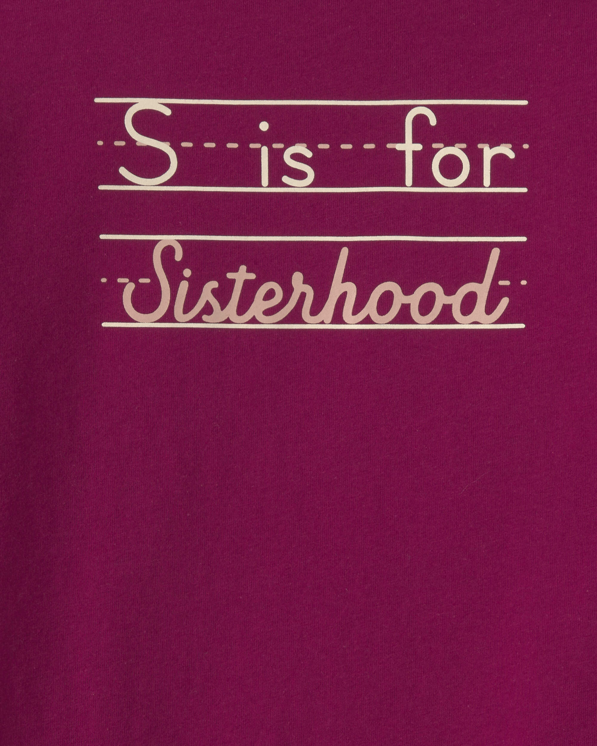 Girls Sisterhood Long-Sleeve Graphic Tee - Red