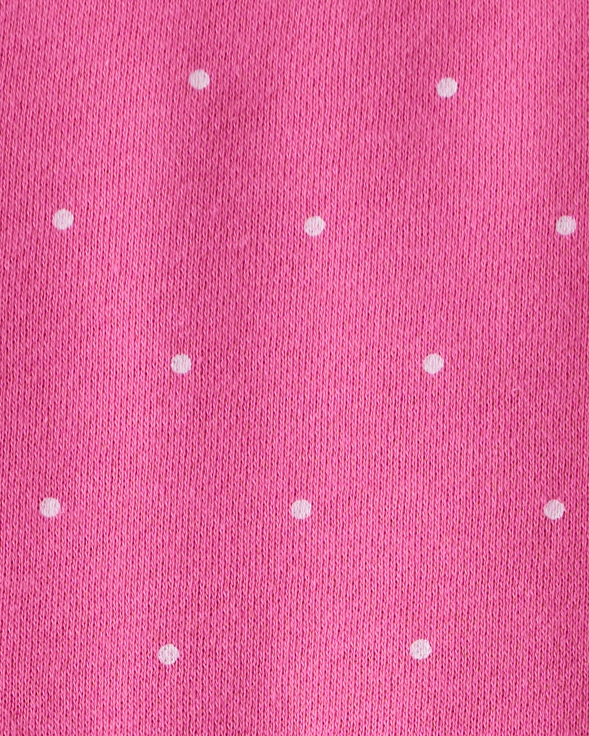 Baby Girl DayDream Fleece Polka Dot Knit Dress - Pink
