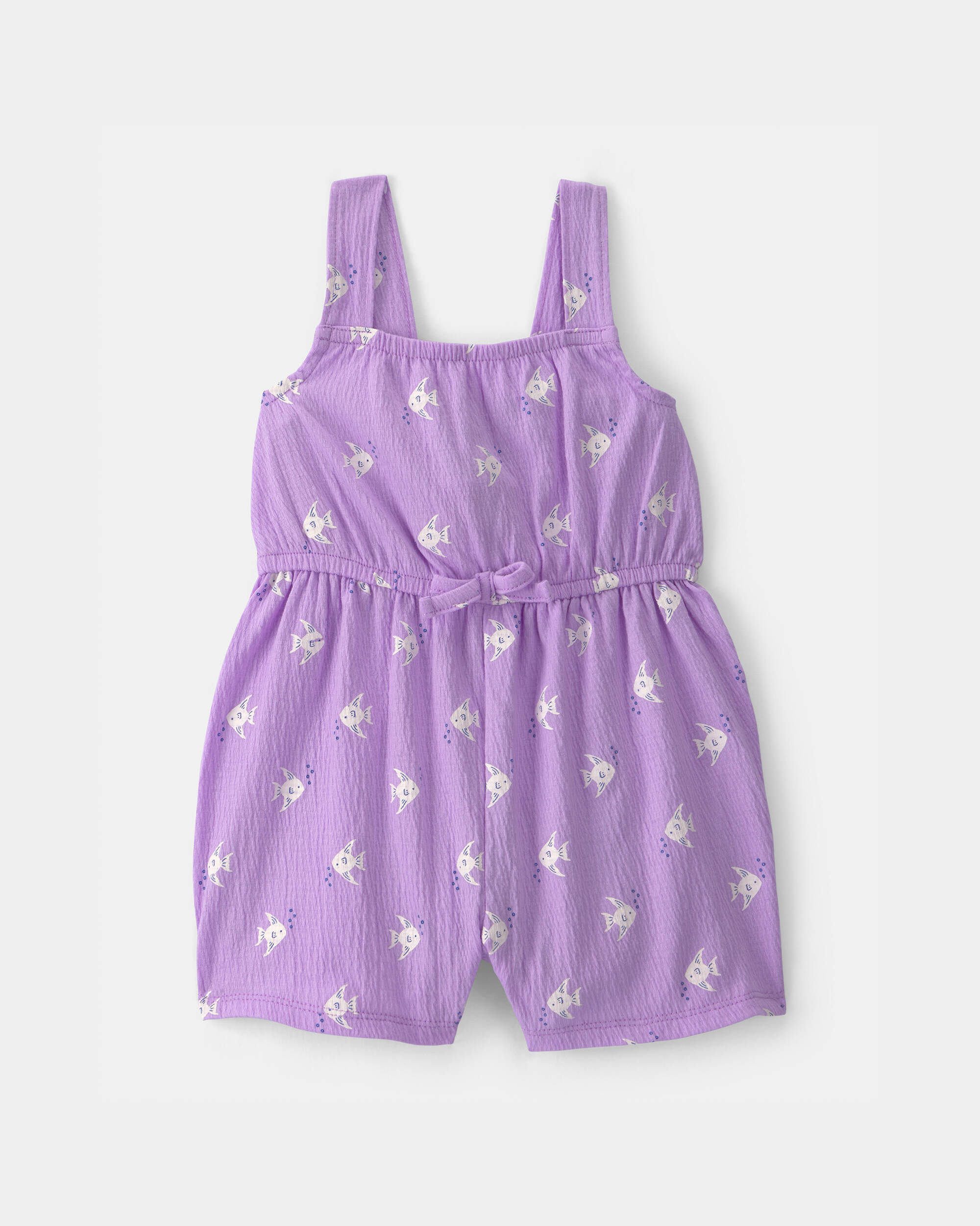 Baby Girl Fish Romper - Purple