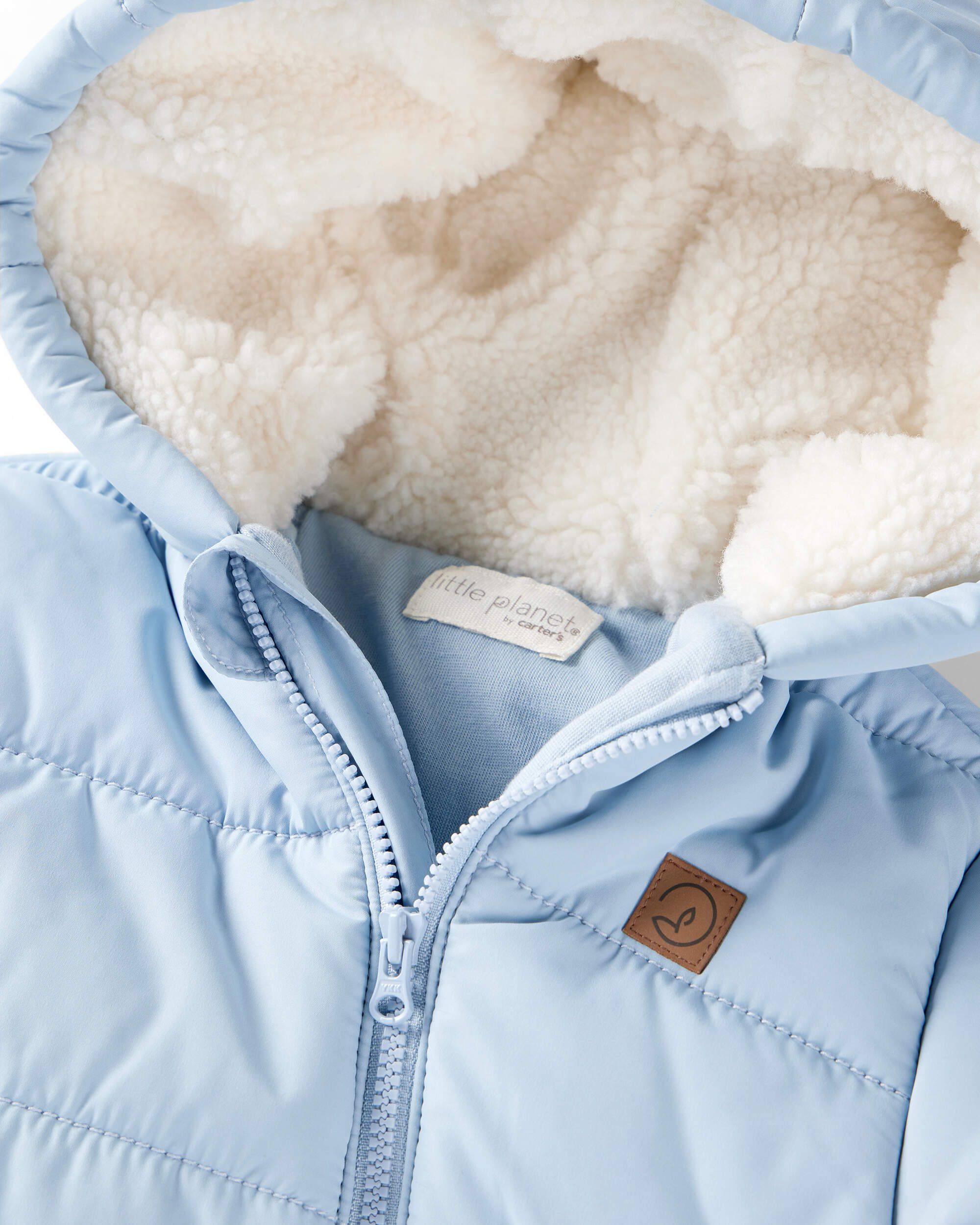 Baby Girl 1-Piece Snowsuit Made with Recycle Materials