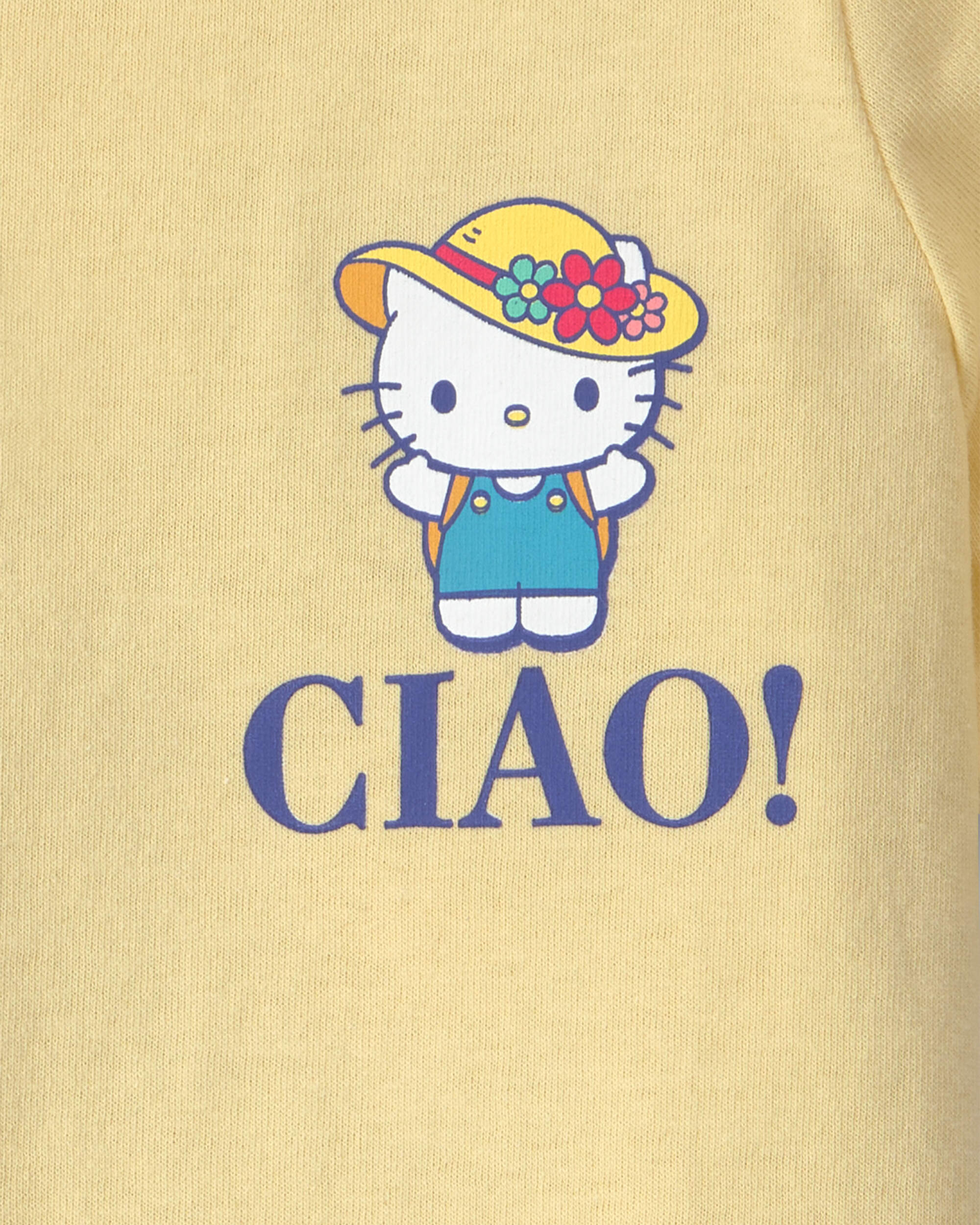 Toddler Girl 'Ciao! It's Going To Be A Good Day' Hello Kitty Graphic Tee - Yellow