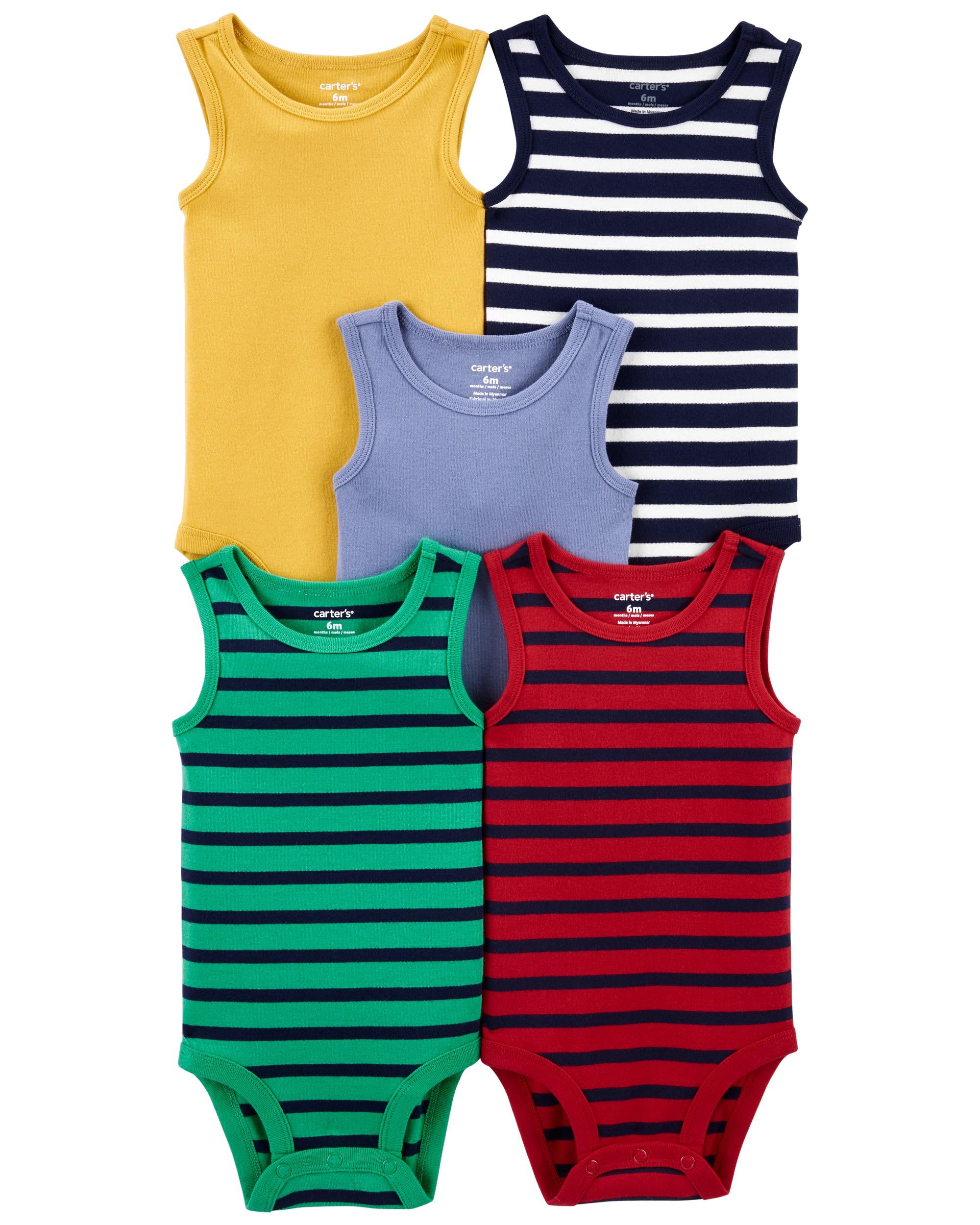 5-Pack Tank Bodysuits