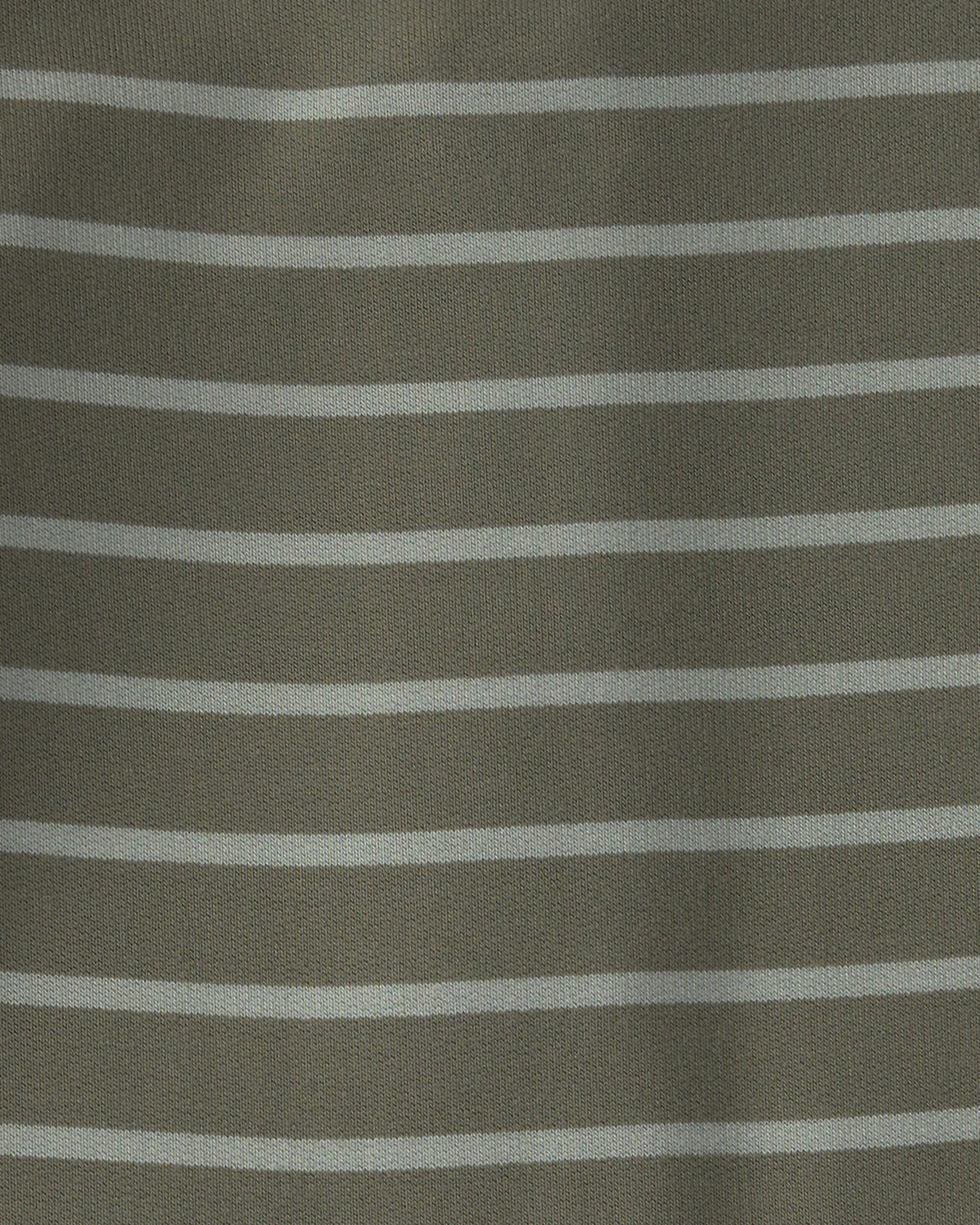 Baby Boy Striped PurelySoft™ Long-Sleeve Jumpsuit - Olive Green