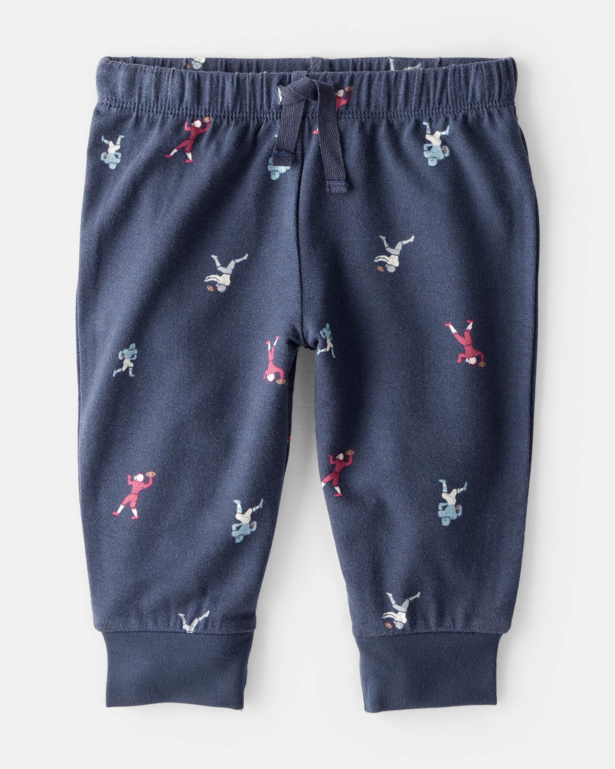 Baby Boy 2-Piece Football Print PurelySoft Long-Sleeve Tee & Pant Set - Blue