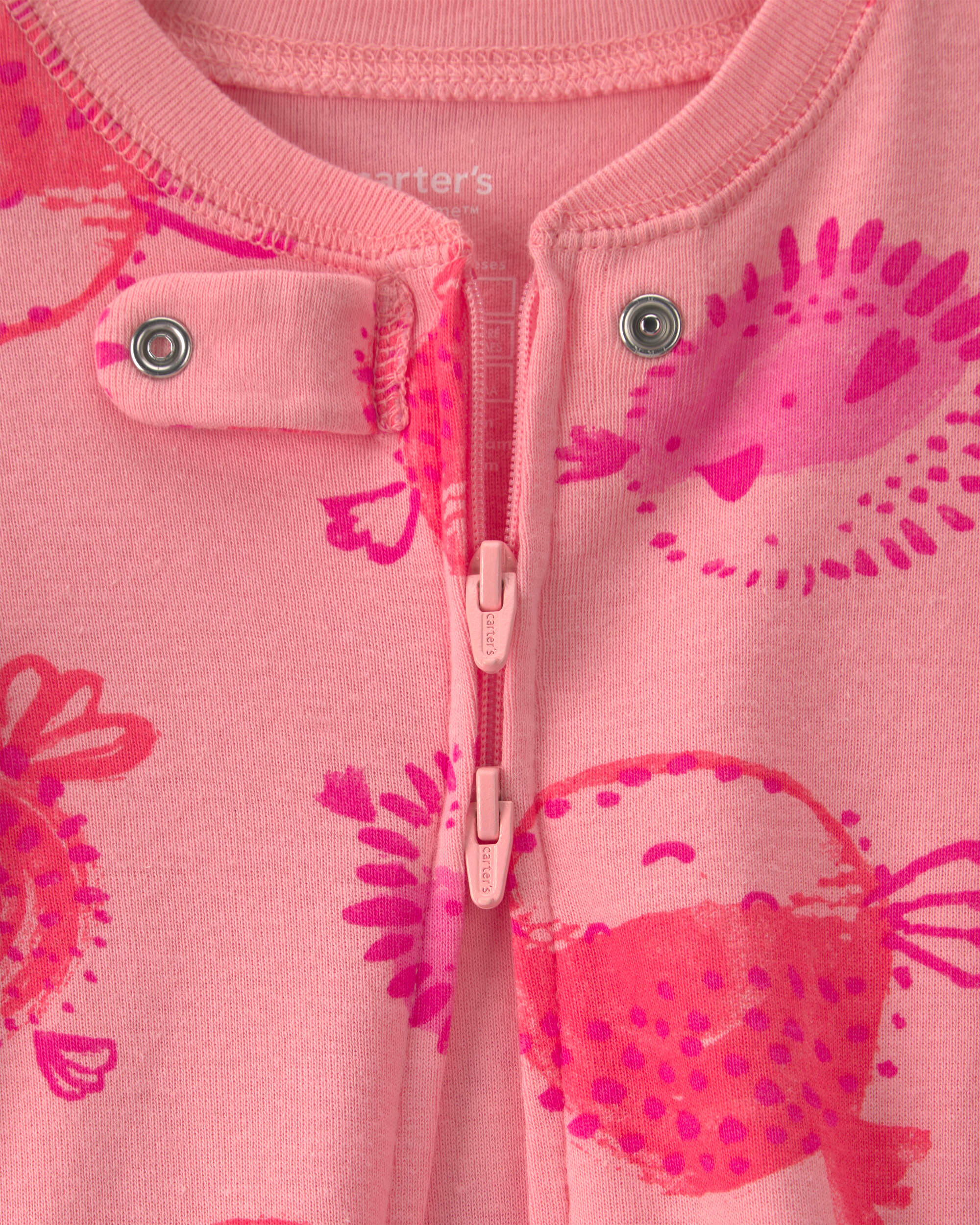Baby Girl Pufferfish 100% Cotton 1-Piece Pyjama - Pink