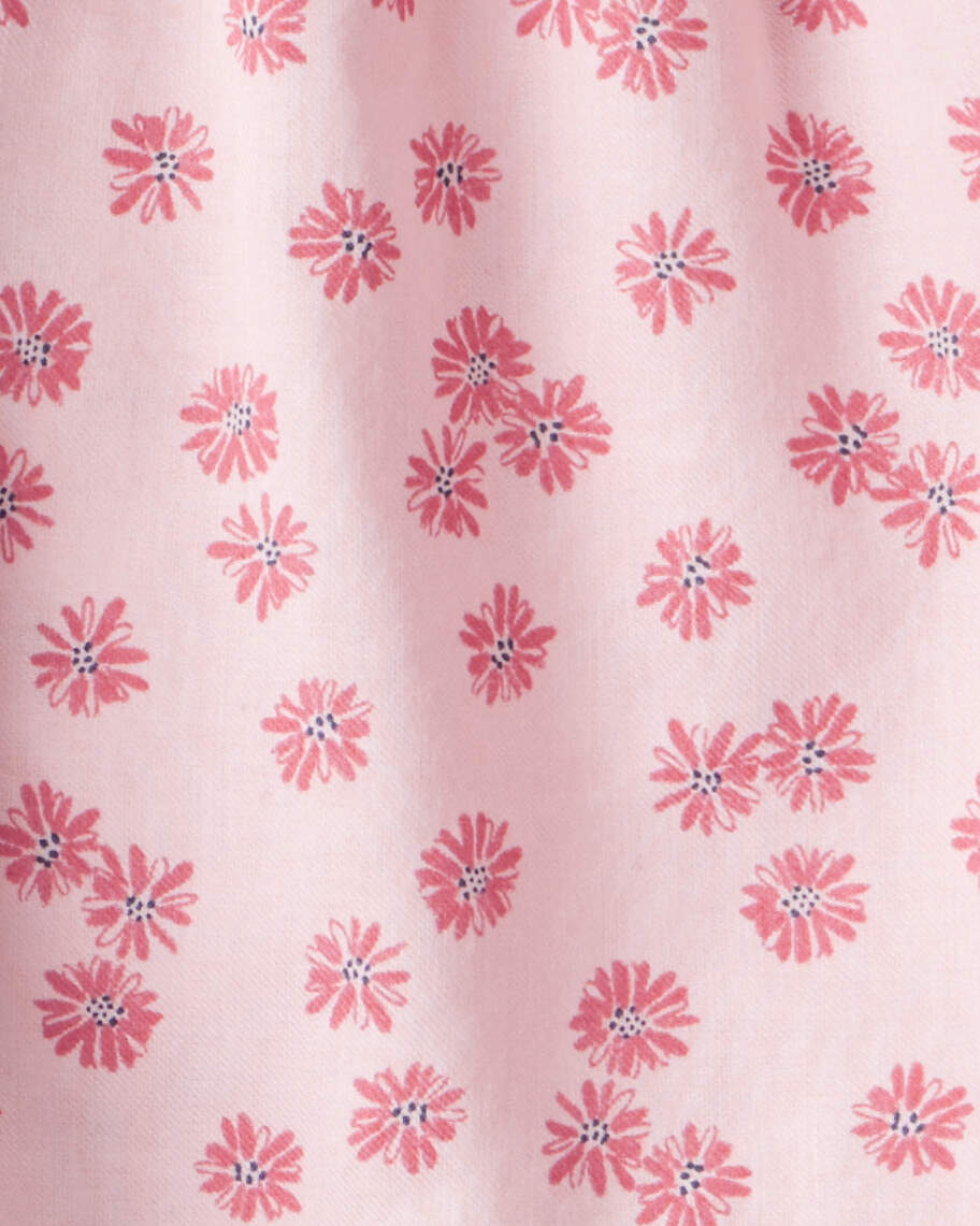 Baby Girl 2-Piece Floral Top and Denim Pants Set