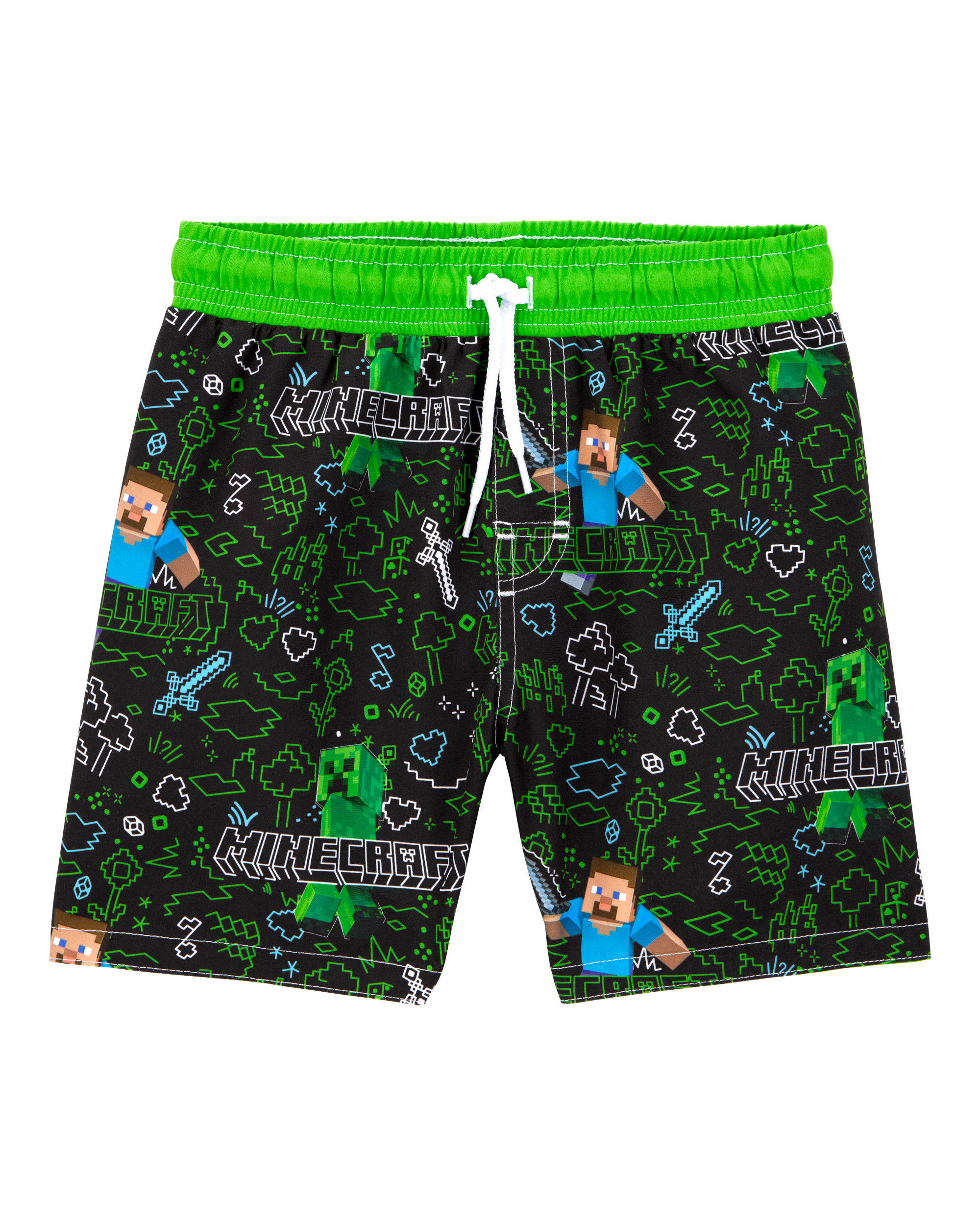 Kid 2-Piece Minecraft™ Rashguard & Swim Trunk Set
