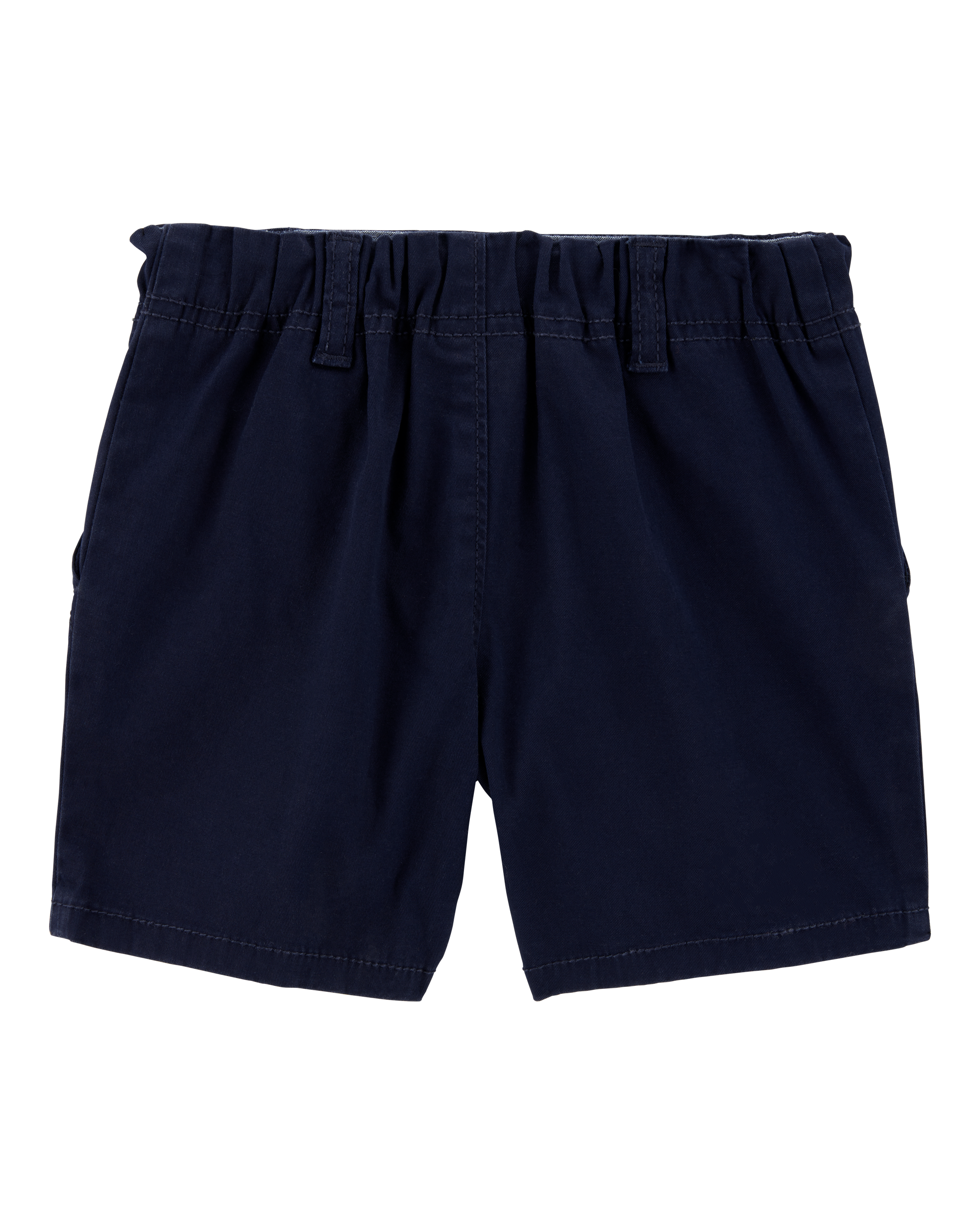 Crow Navy Toddler Stretch Chino Uniform Shorts - Navy