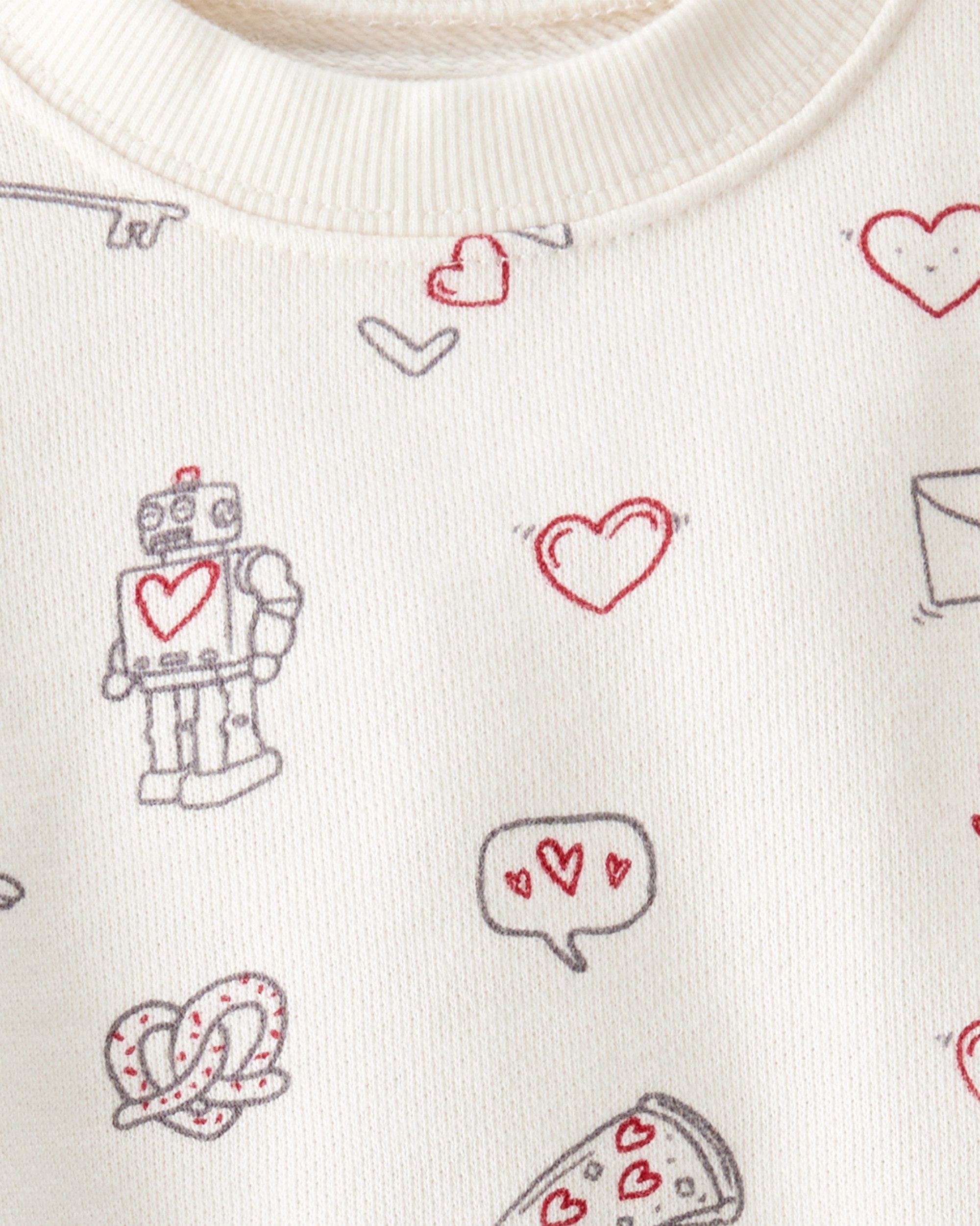 Baby 2-Piece Organic Cotton Set Little Loves Print