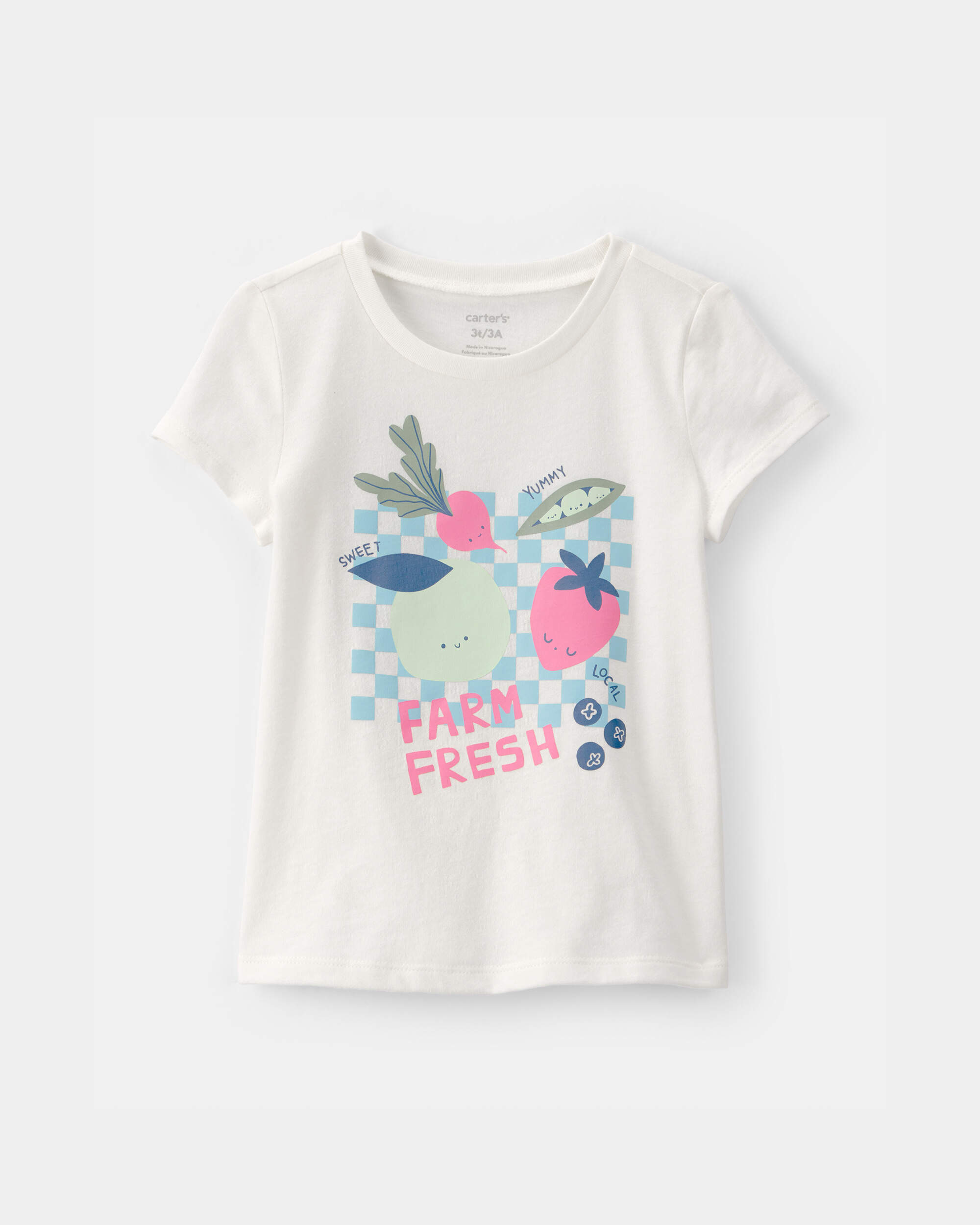Toddler Girl 'Farm Fresh' Fruit Graphic Tee - Ivory
