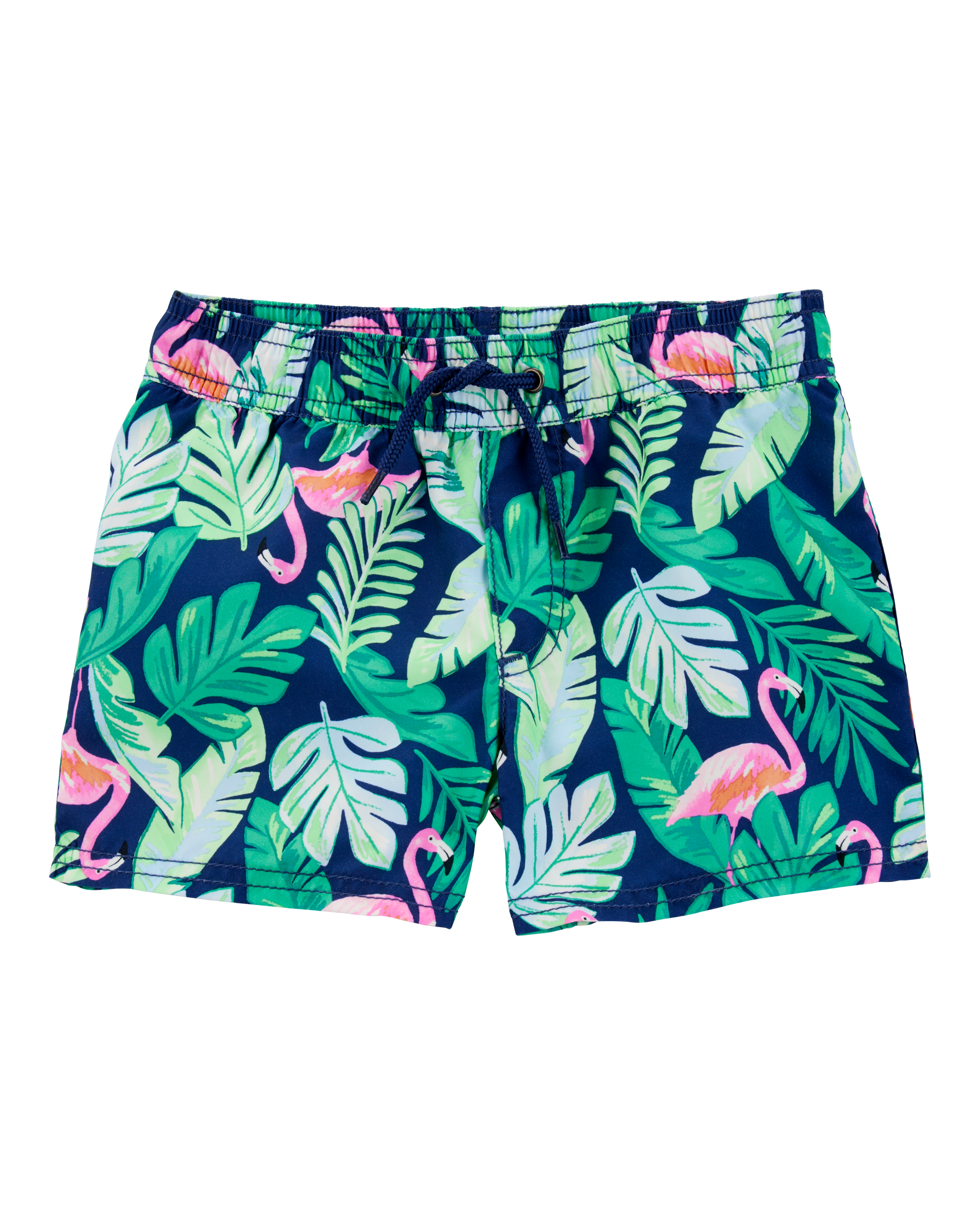 Toddler Tropical Print Swim Trunks