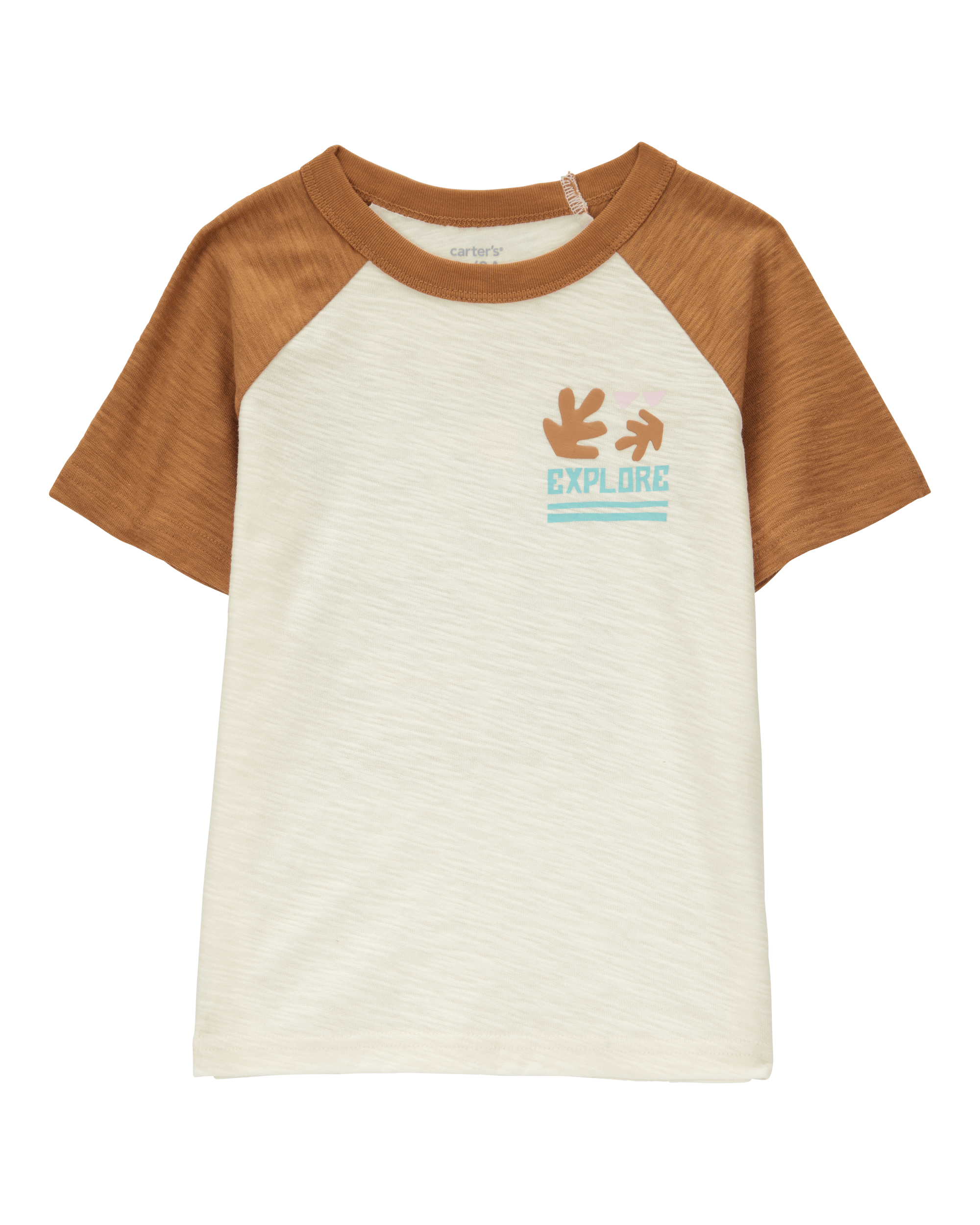 Baby Cotton Short-Sleeve Tee - Brown