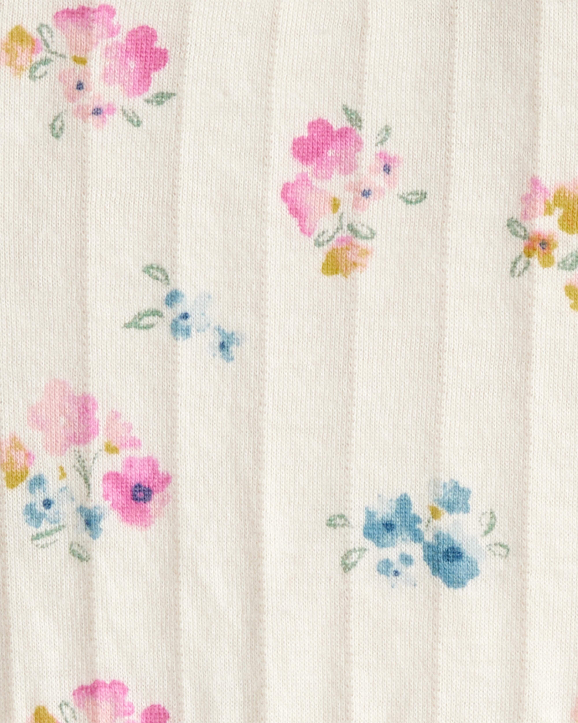 Baby Girl Floral Dress - Ivory