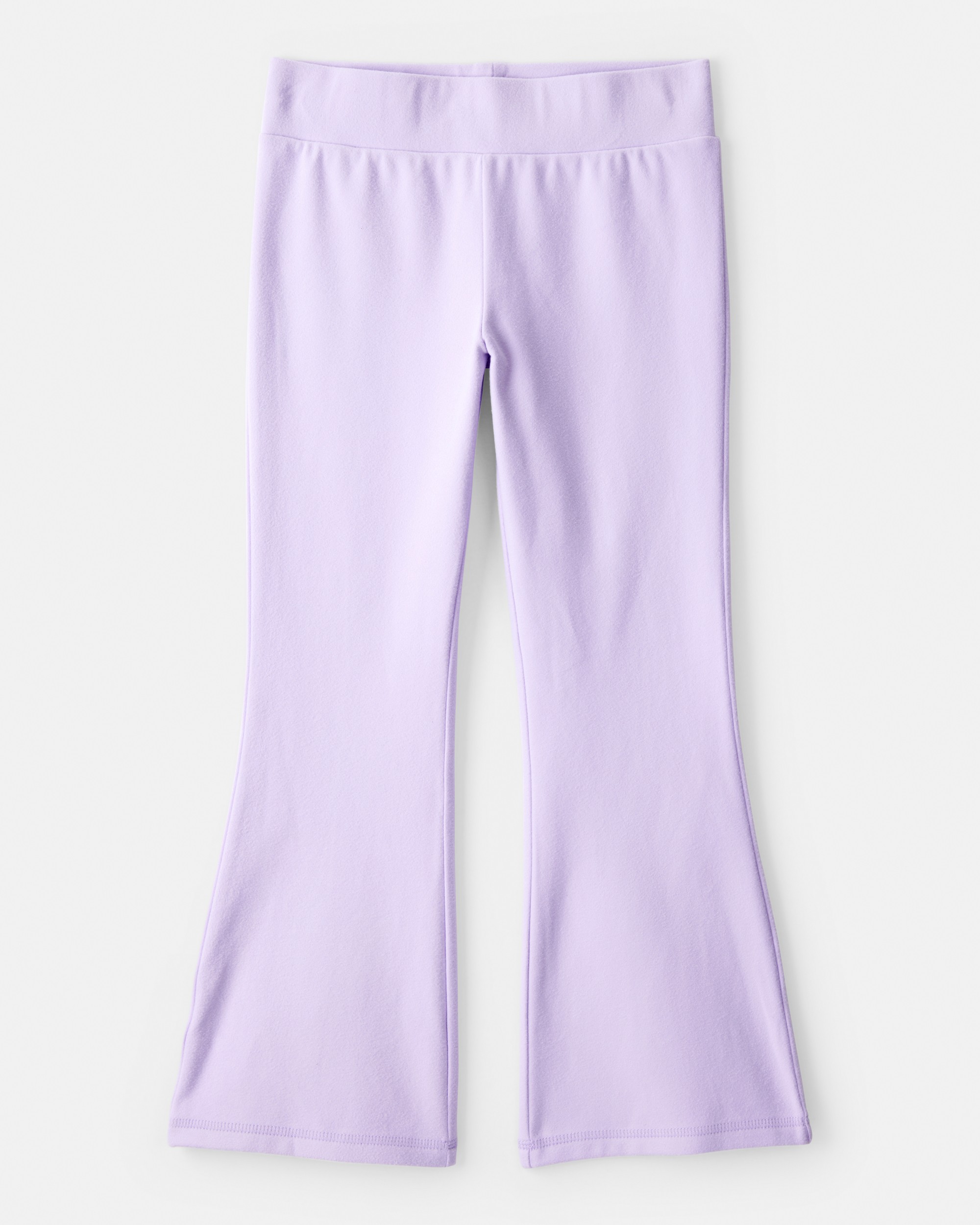 Girls Microfleece Flare Pants - Purple