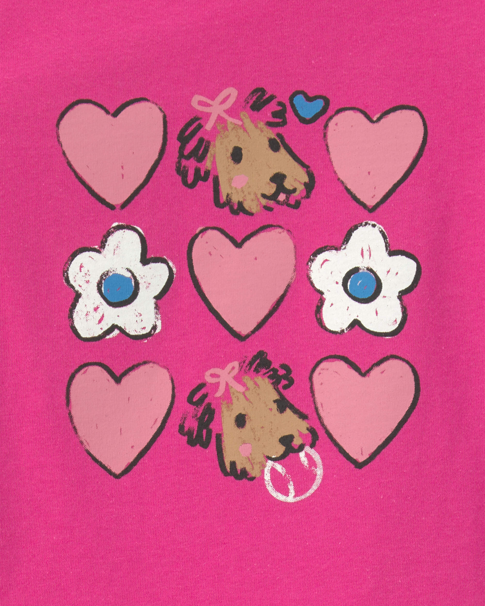 Toddler Girl Heart Long-Sleeve Graphic Tee - Pink