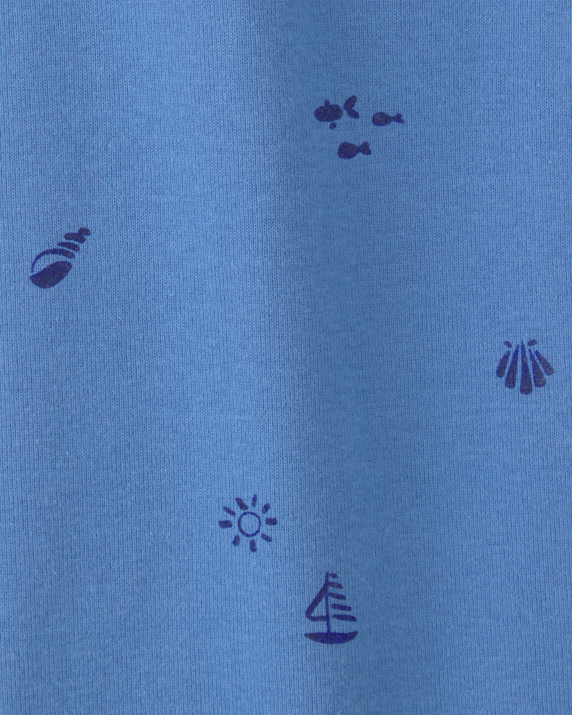 Baby Girl 5-Pack Beach Multipack Bodysuits - Red/White/Blue